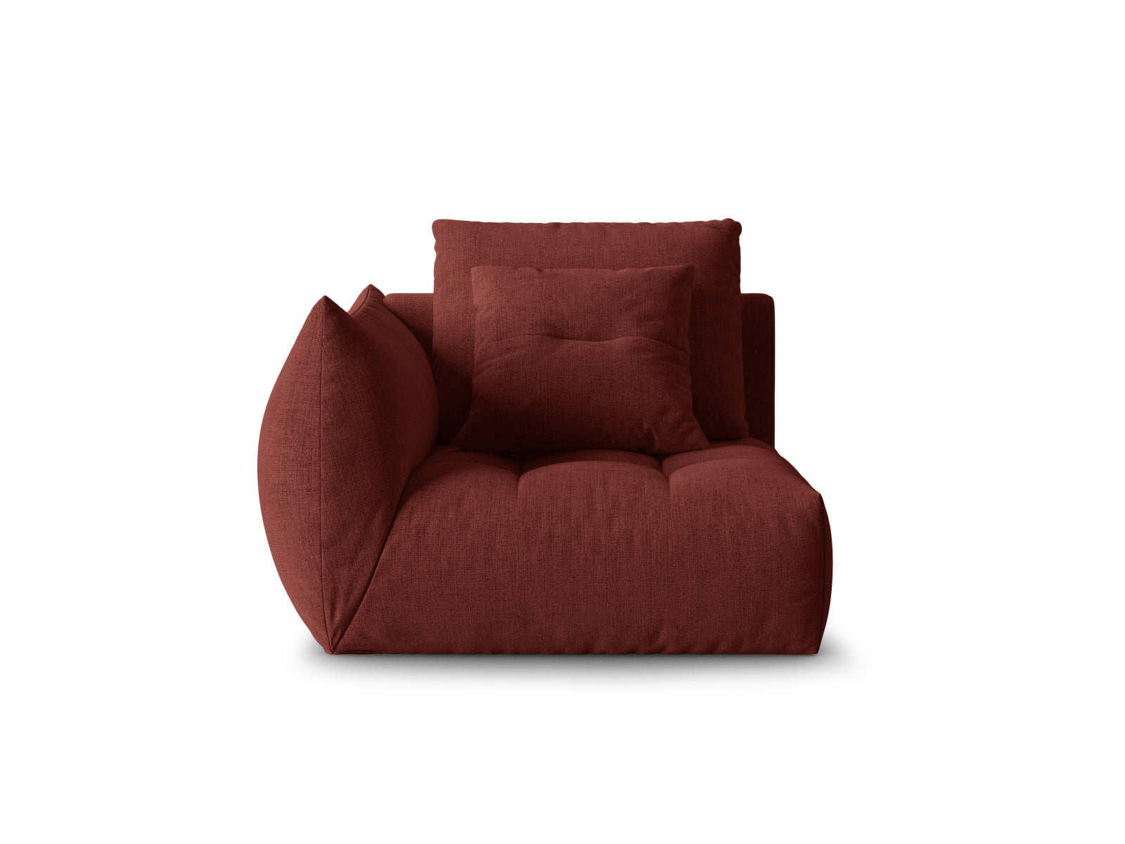 Bloom Modul links 1 Sitzer in Red präsentiert im Onlineshop von KAQTU Design AG. Modulares Sofa ist von Micadoni