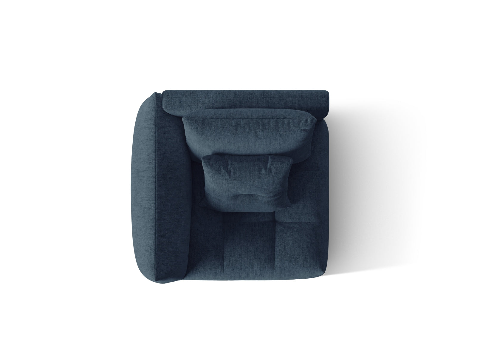 Bloom Modul links 1 Sitzer in Dark Blue präsentiert im Onlineshop von KAQTU Design AG. Modulares Sofa ist von Micadoni