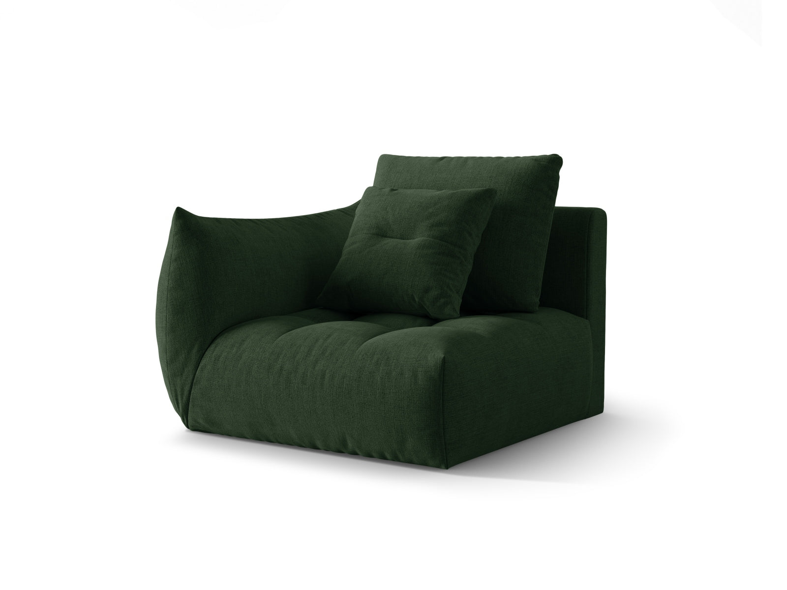 Bloom Modul links 1 Sitzer in Moss Green präsentiert im Onlineshop von KAQTU Design AG. Modulares Sofa ist von Micadoni