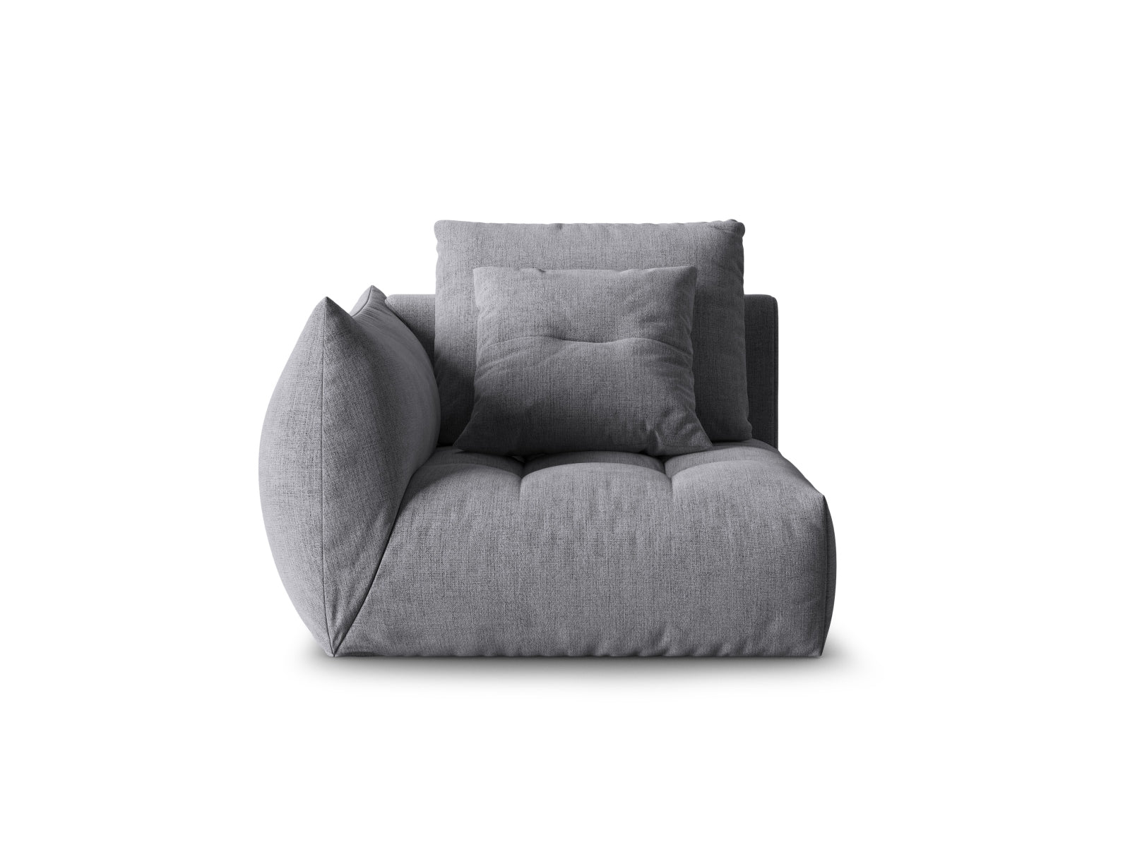Bloom Modul links 1 Sitzer in Grey präsentiert im Onlineshop von KAQTU Design AG. Modulares Sofa ist von Micadoni