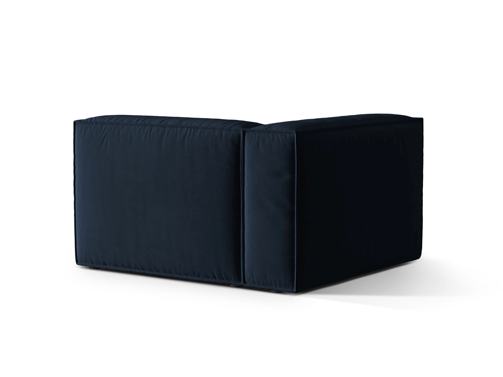 Nuria Velour links Modular Sofa 1 Sitzer in Dark Blue präsentiert im Onlineshop von KAQTU Design AG. Modulares Sofa ist von Micadoni