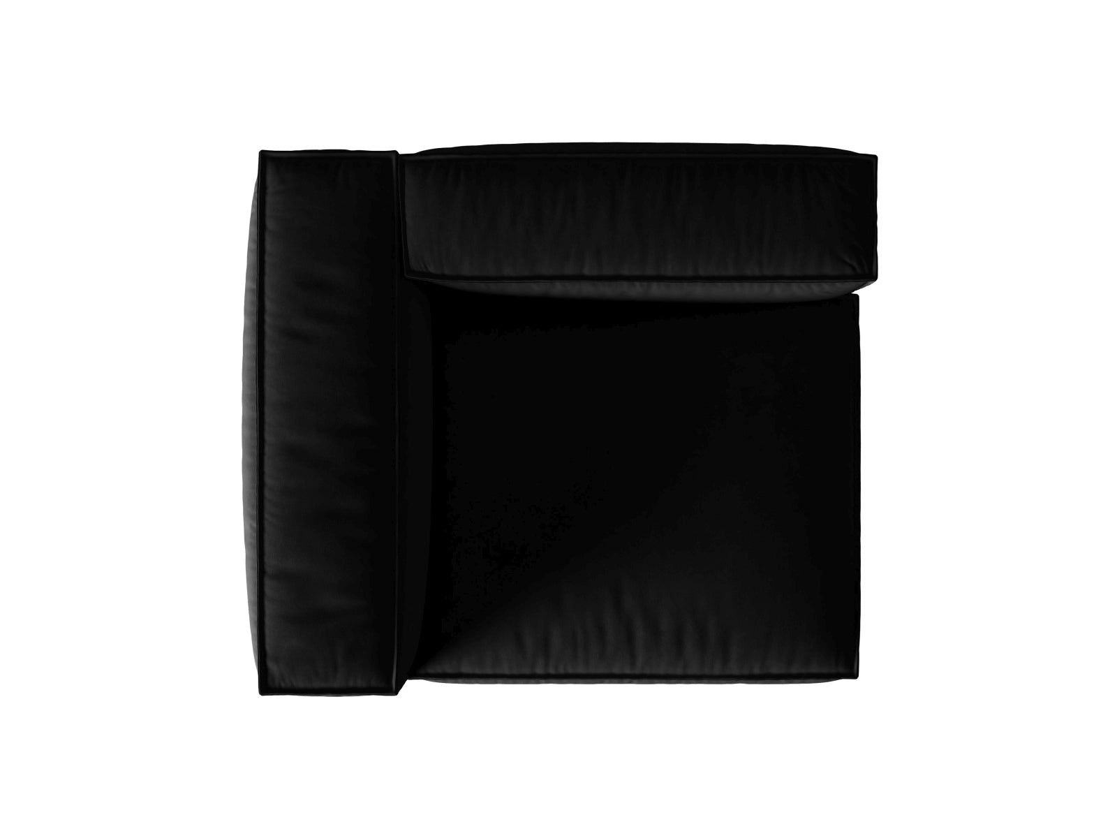 Nuria Velour links Modular Sofa 1 Sitzer in Black präsentiert im Onlineshop von KAQTU Design AG. Modulares Sofa ist von Micadoni