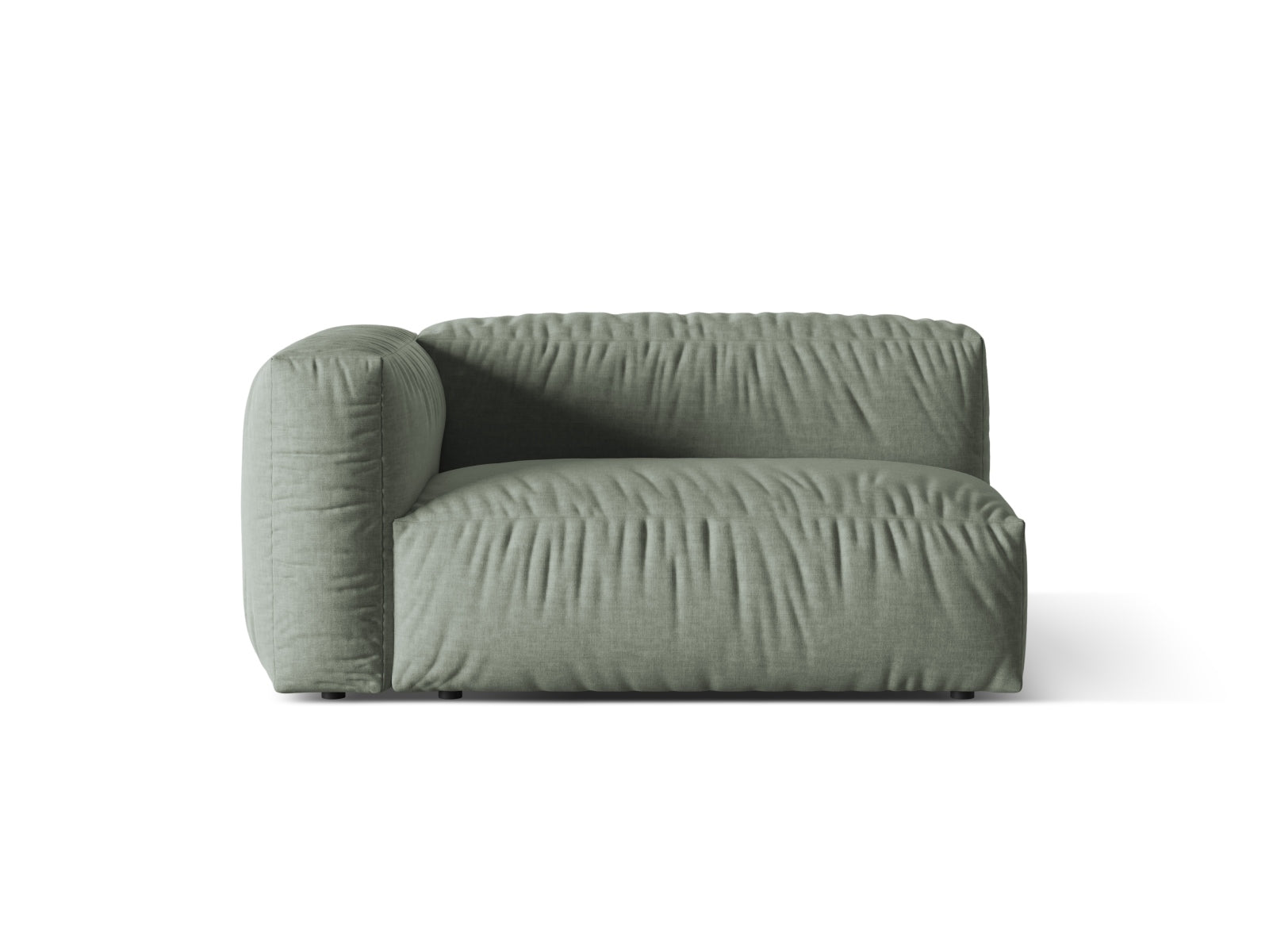 Martina Modul links 1 Sitzer in Moss Green präsentiert im Onlineshop von KAQTU Design AG. Modulares Sofa ist von Micadoni