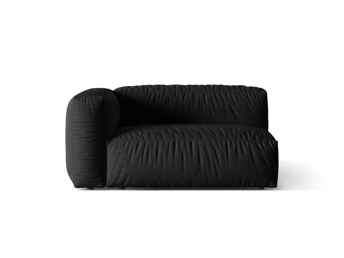 Martina Modul links 1 Sitzer in Black-Boston präsentiert im Onlineshop von KAQTU Design AG. Modulares Sofa ist von Micadoni