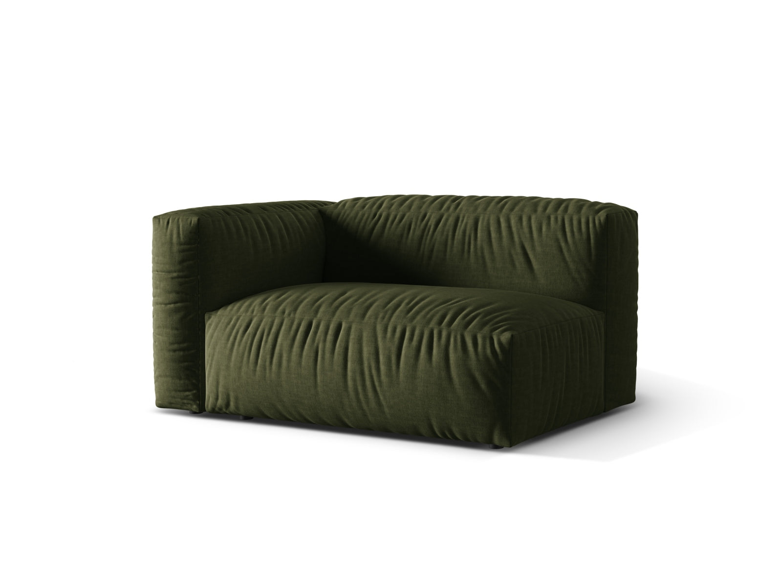 Martina Modul links 1 Sitzer in Green präsentiert im Onlineshop von KAQTU Design AG. Modulares Sofa ist von Micadoni