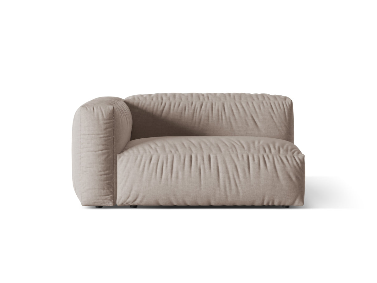 Martina Modul links 1 Sitzer in Dark Beige-Boston präsentiert im Onlineshop von KAQTU Design AG. Modulares Sofa ist von Micadoni