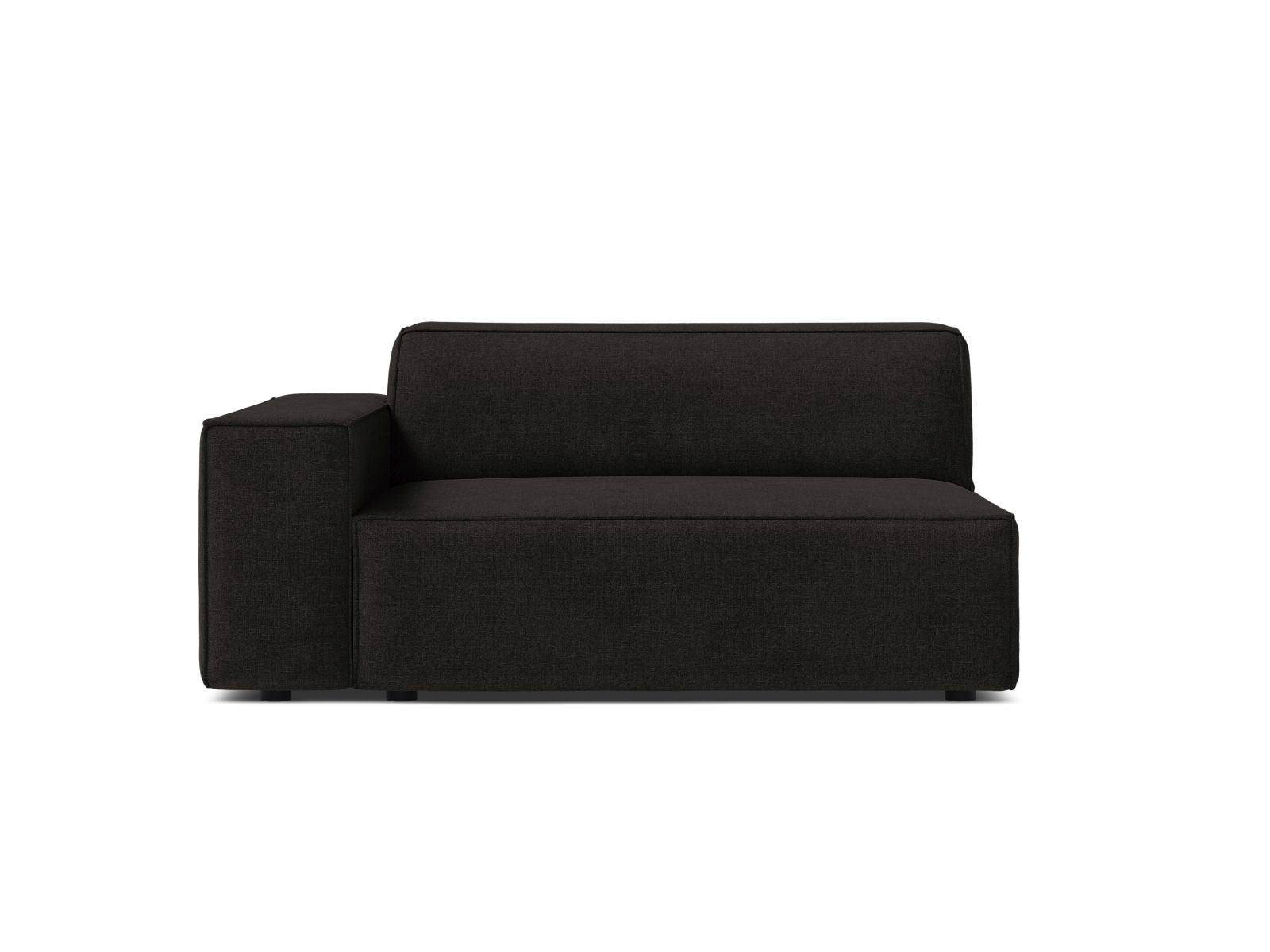 1-Sitzer Modul links Jodie in Black-Liberty präsentiert im Onlineshop von KAQTU Design AG. Modulares Sofa ist von Micadoni