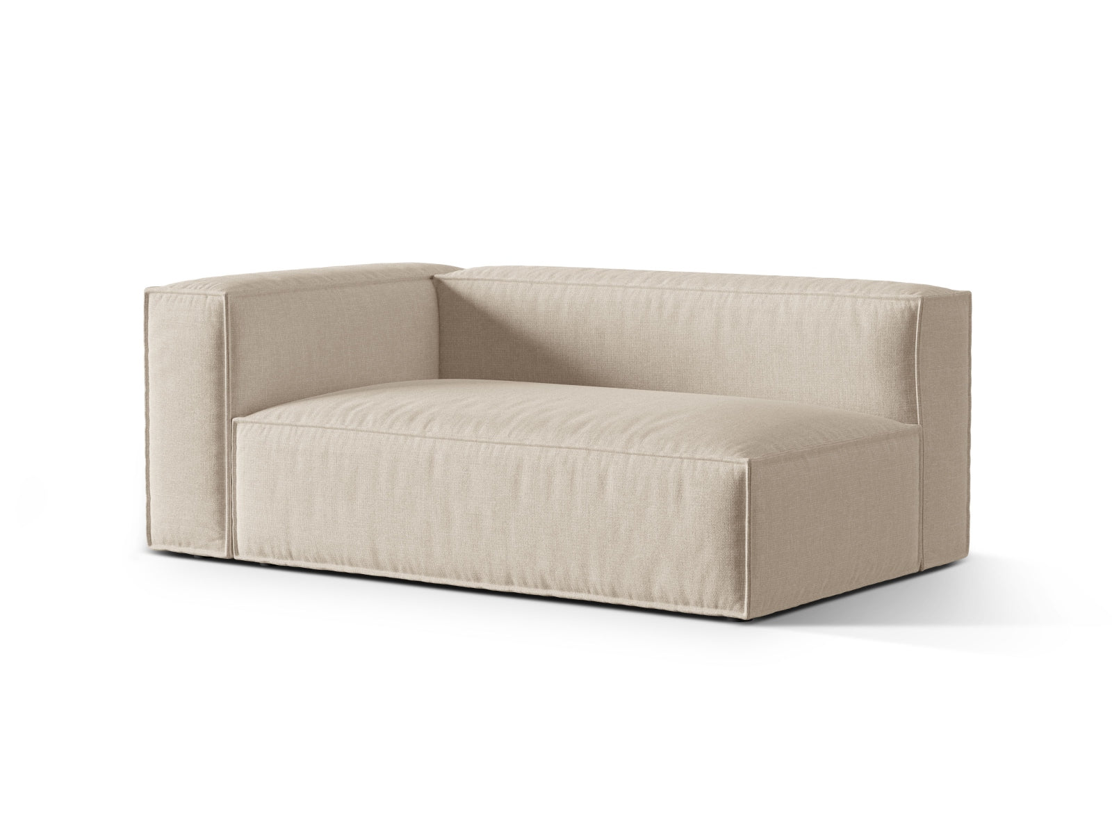 Nuria Modular Sofa links 3 Sitzer in Beige präsentiert im Onlineshop von KAQTU Design AG. Modulares Sofa ist von Micadoni