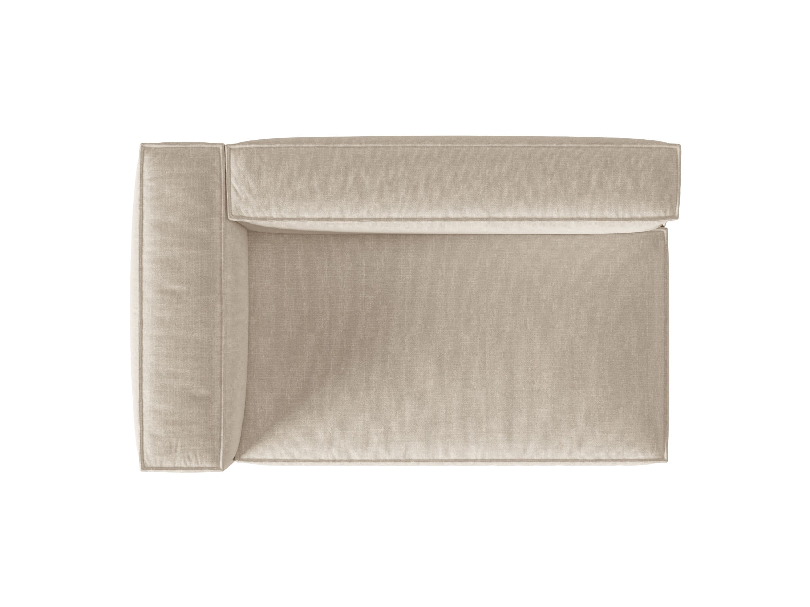 Nuria Modular Sofa links 3 Sitzer in Beige präsentiert im Onlineshop von KAQTU Design AG. Modulares Sofa ist von Micadoni