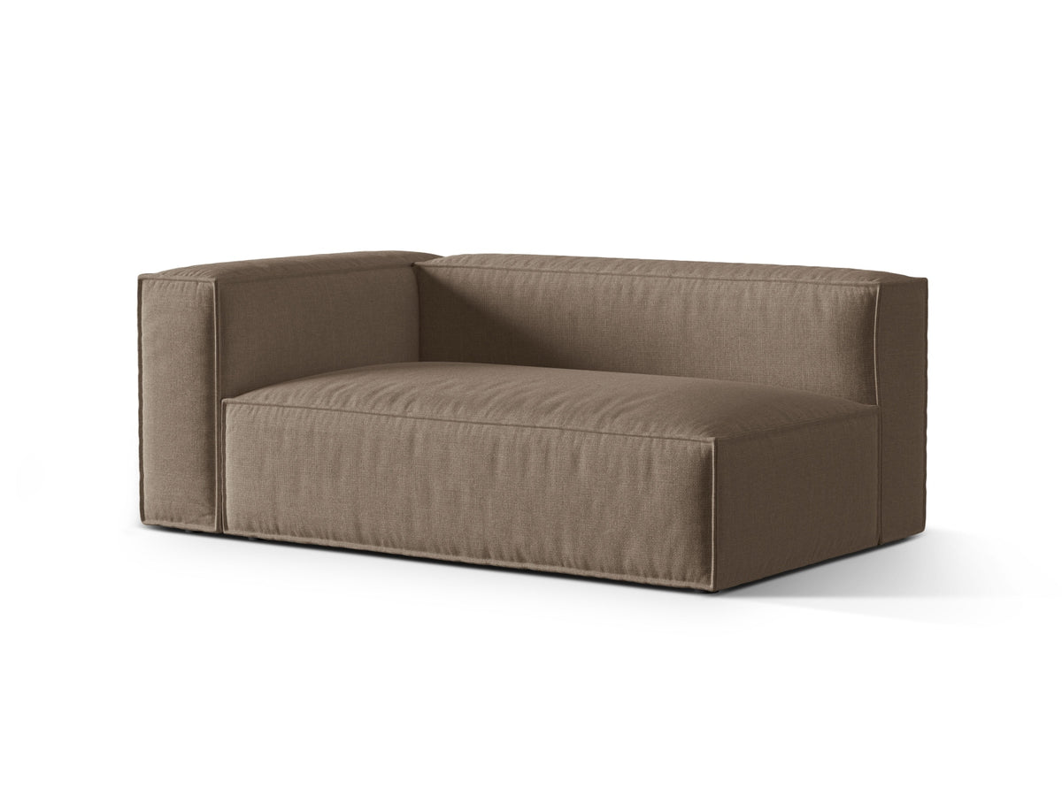 3-Sitzer Modulares Sofa links Nuria in Cappuccino-Liberty präsentiert im Onlineshop von KAQTU Design AG. 3er Sofa ist von Micadoni