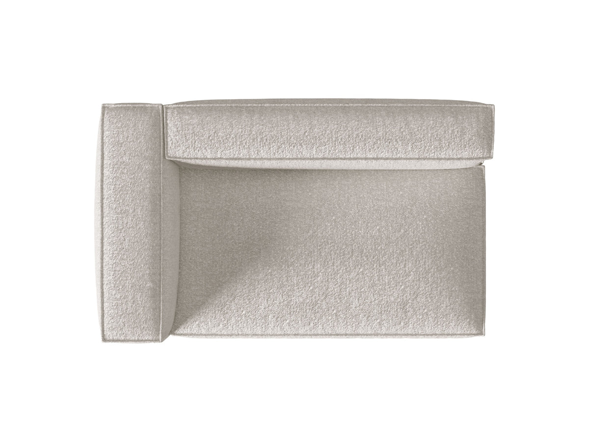 Nuria Boucle Modular Sofa links 3 Sitzer in Grey Beige Melange-Monet präsentiert im Onlineshop von KAQTU Design AG. Modulares Sofa ist von Micadoni
