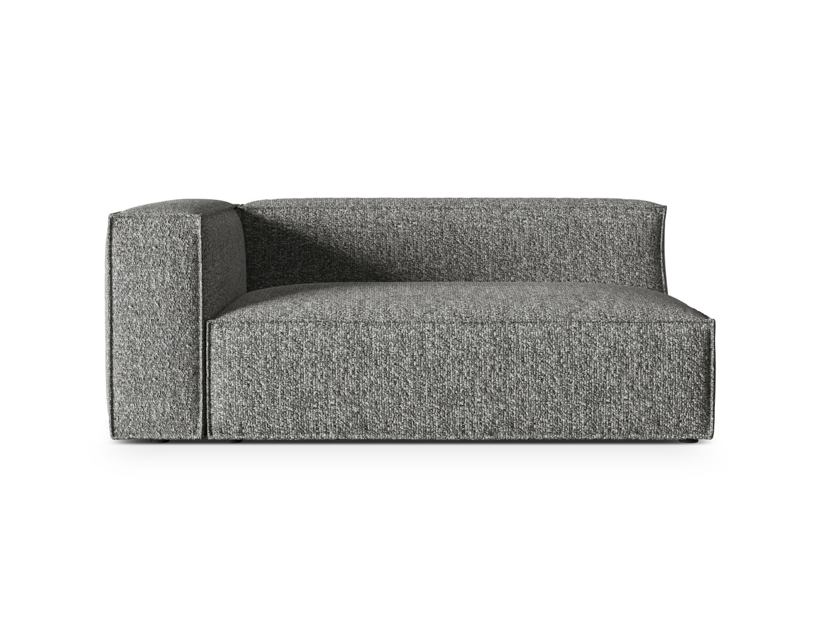 Nuria Boucle Modular Sofa links 3 Sitzer in Graphite-Monet präsentiert im Onlineshop von KAQTU Design AG. Modulares Sofa ist von Micadoni