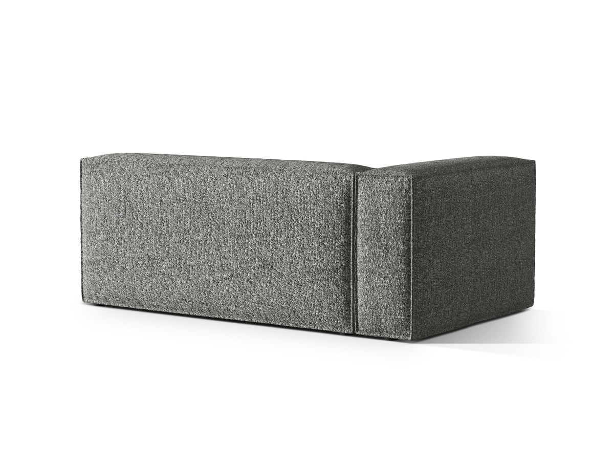 Nuria Boucle Modular Sofa links 3 Sitzer in Graphite-Monet präsentiert im Onlineshop von KAQTU Design AG. Modulares Sofa ist von Micadoni