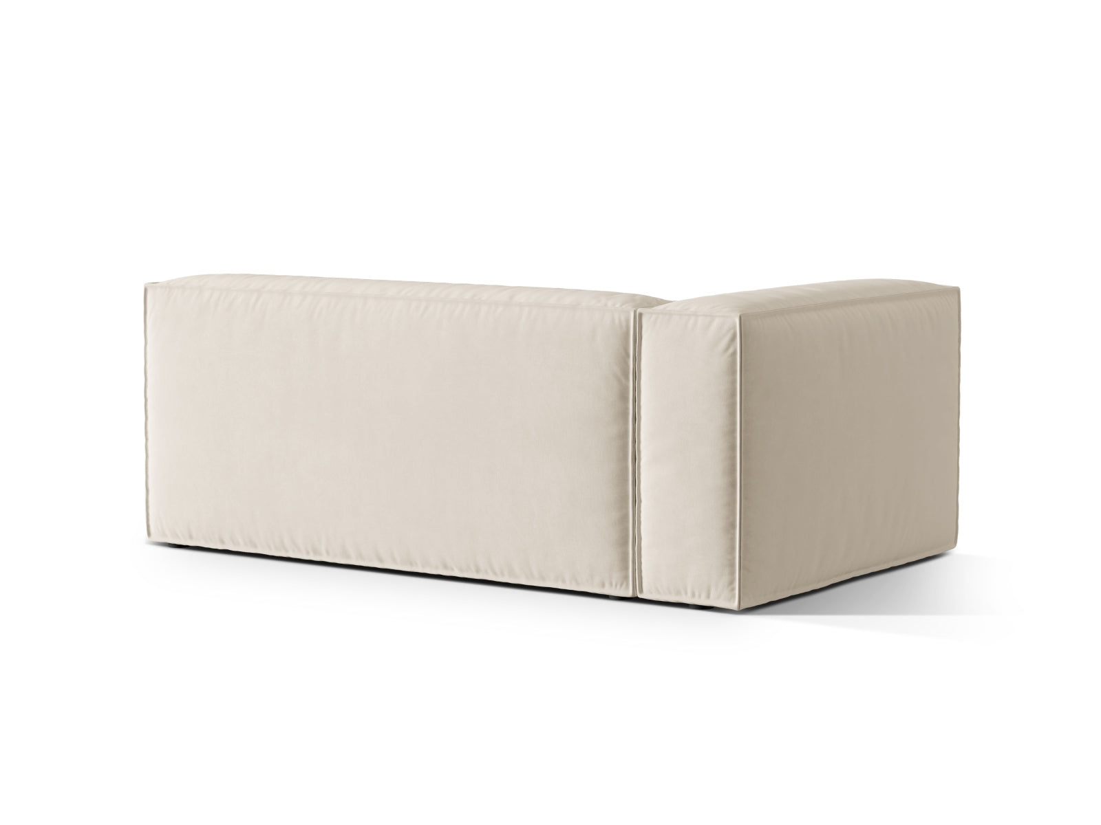 Nuria Velour links Modular Sofa 3 Sitzer in Beige präsentiert im Onlineshop von KAQTU Design AG. Modulares Sofa ist von Micadoni
