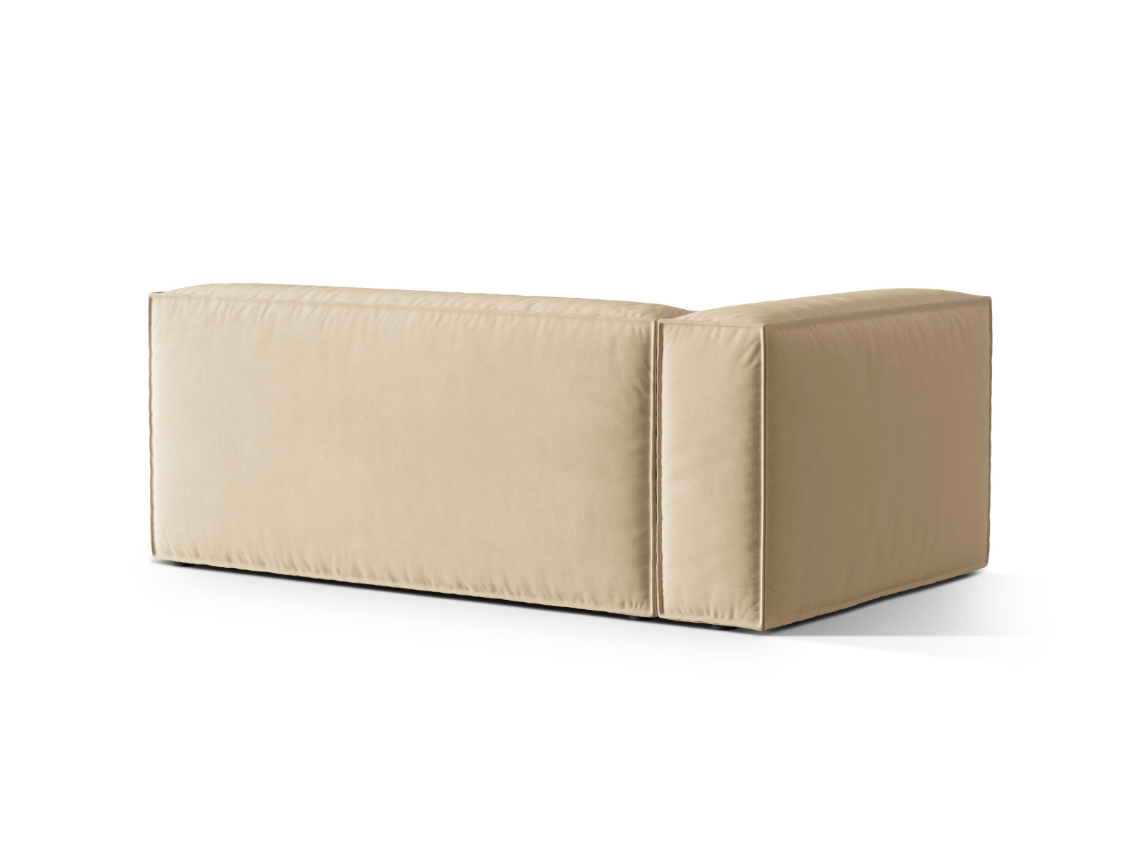 Nuria Velour links Modular Sofa 3 Sitzer in Nude präsentiert im Onlineshop von KAQTU Design AG. Modulares Sofa ist von Micadoni