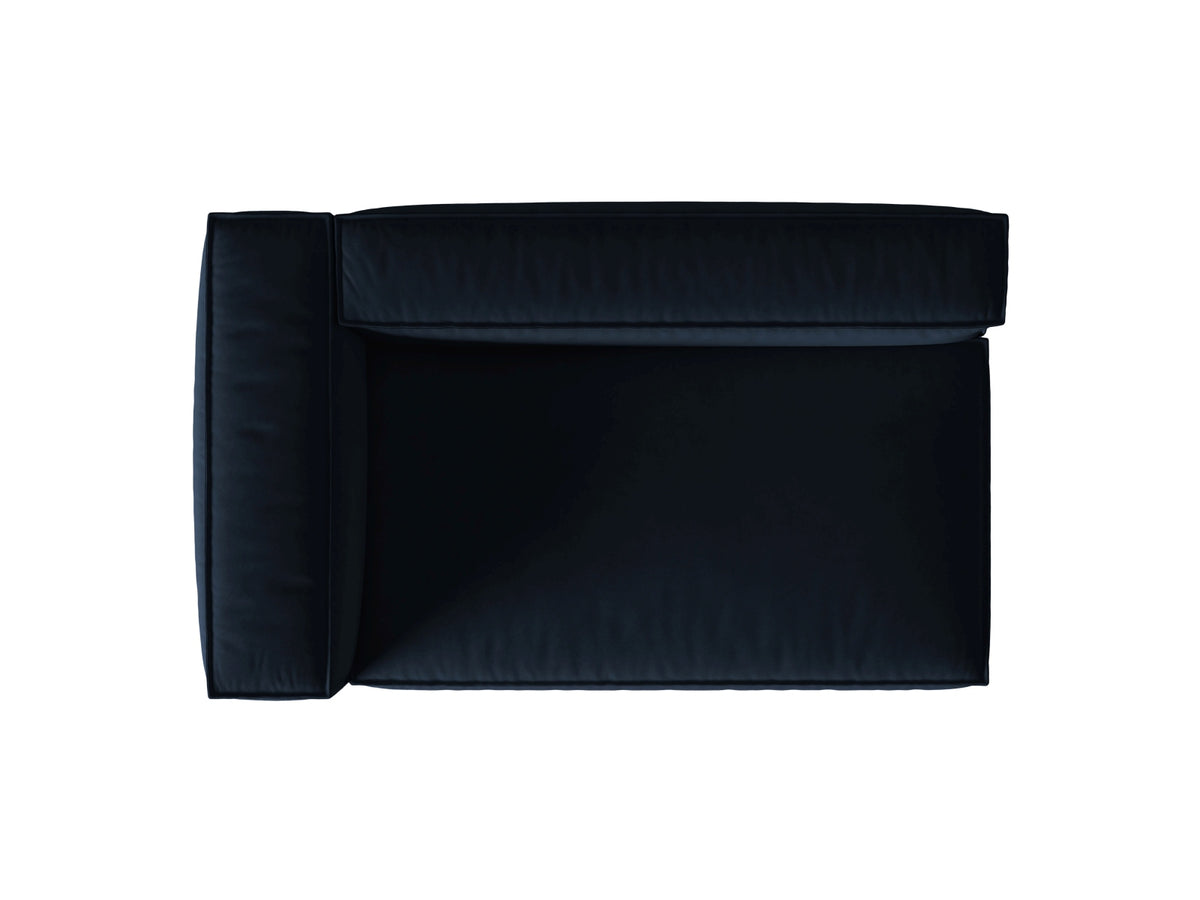 Nuria Velour links Modular Sofa 3 Sitzer in Dark Blue-Paris präsentiert im Onlineshop von KAQTU Design AG. Modulares Sofa ist von Micadoni