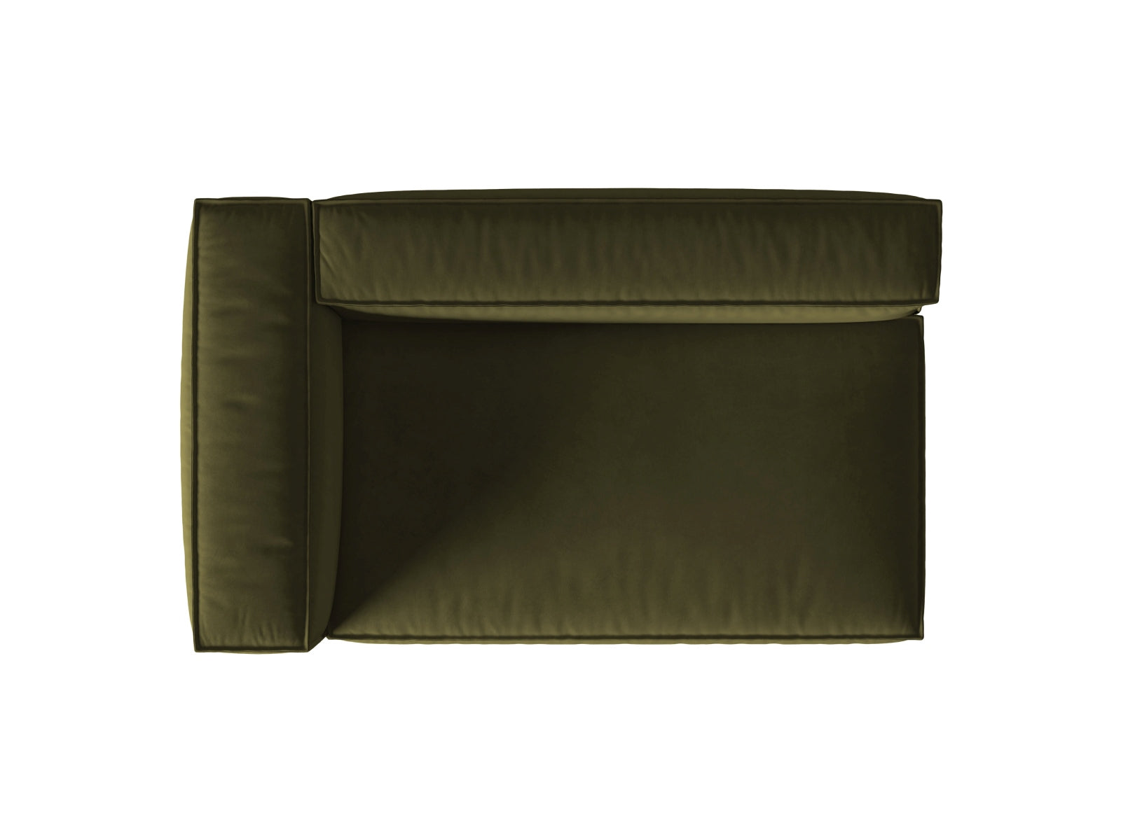 Nuria Velour links Modular Sofa 3 Sitzer in Moss Green Melange präsentiert im Onlineshop von KAQTU Design AG. Modulares Sofa ist von Micadoni