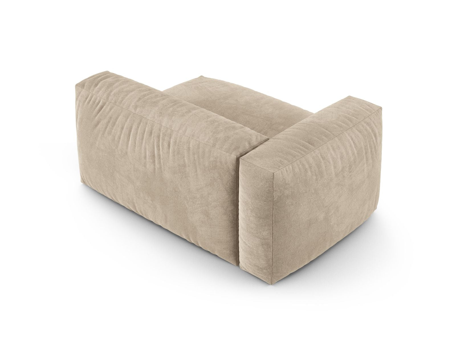 Bequemes XL Doppelsitz-Sofa links Martina in elegantem Beige, ideal für stilvolle Wohnräume. Modulares Design von Micadoni für individuelle Anpassung.