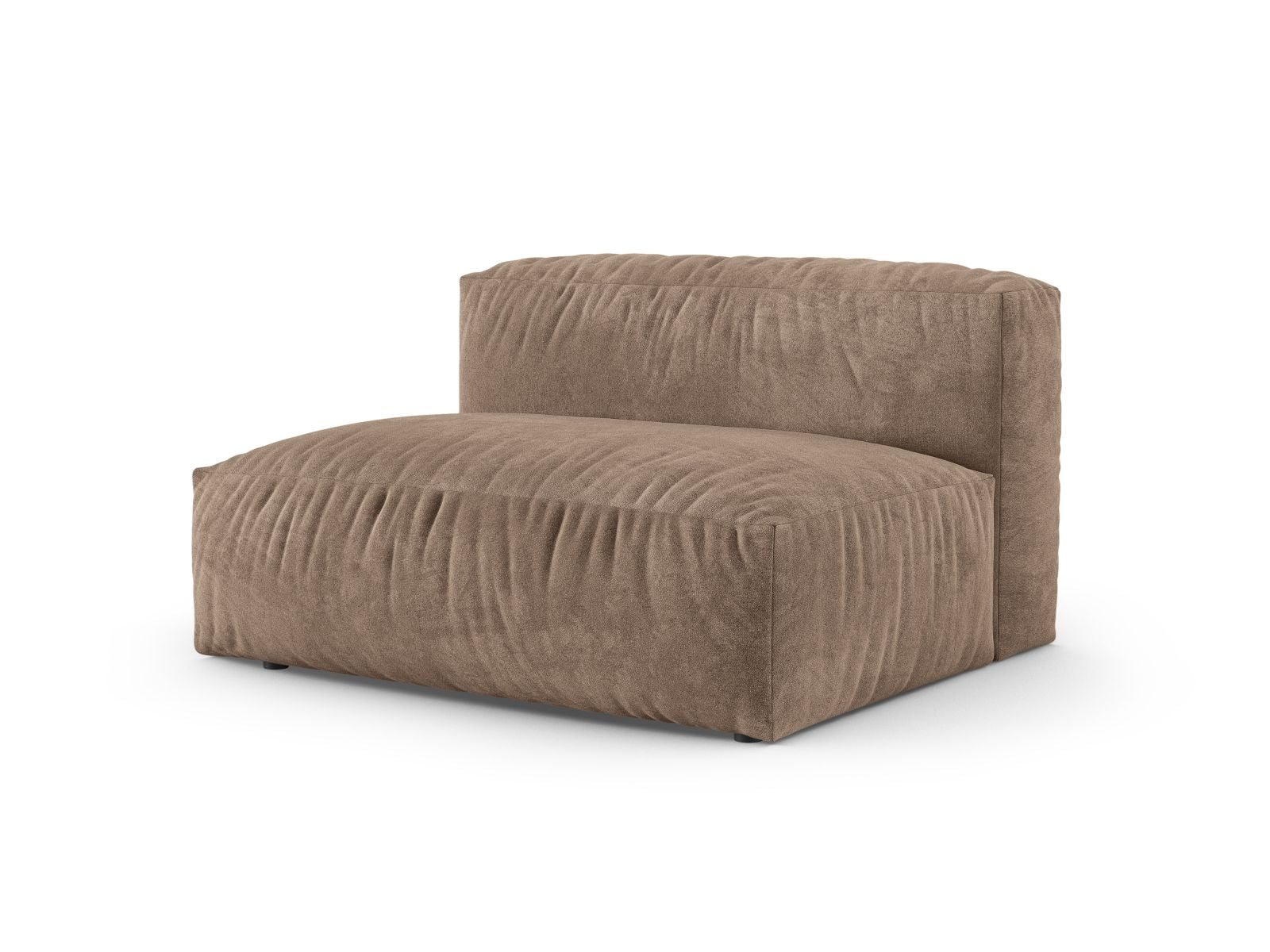 Elegantes XL Doppelsitz-Sofa links Martina in stilvollem Dark Beige-Vogue, ideal für moderne Wohnräume. Modulares Design von Micadoni.