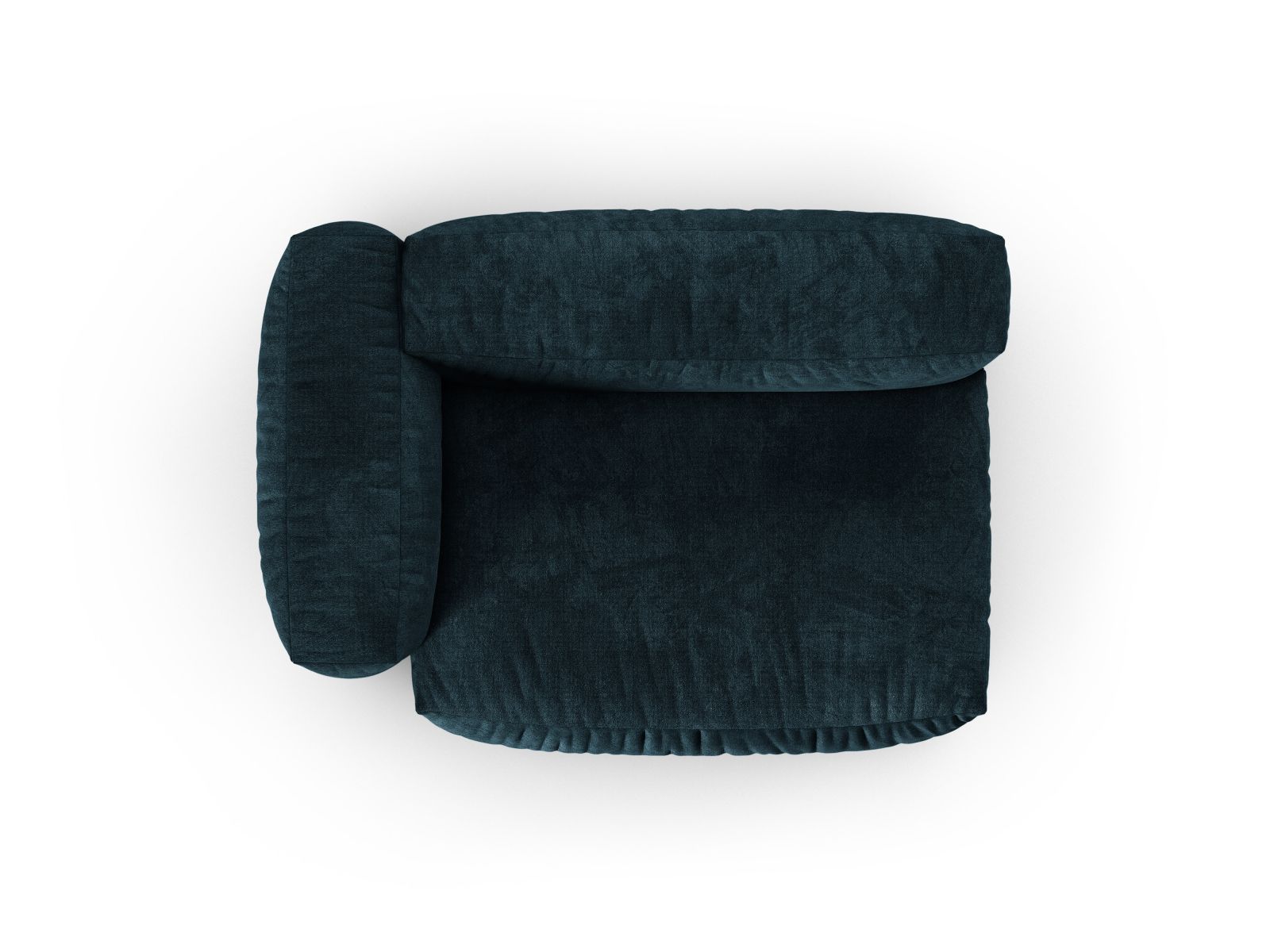Modulares Doppelsitz-Sofa links Martina in ansprechendem Petrol, perfekt für moderne Wohnkonzepte. Bequem und stilvoll von Micadoni.
