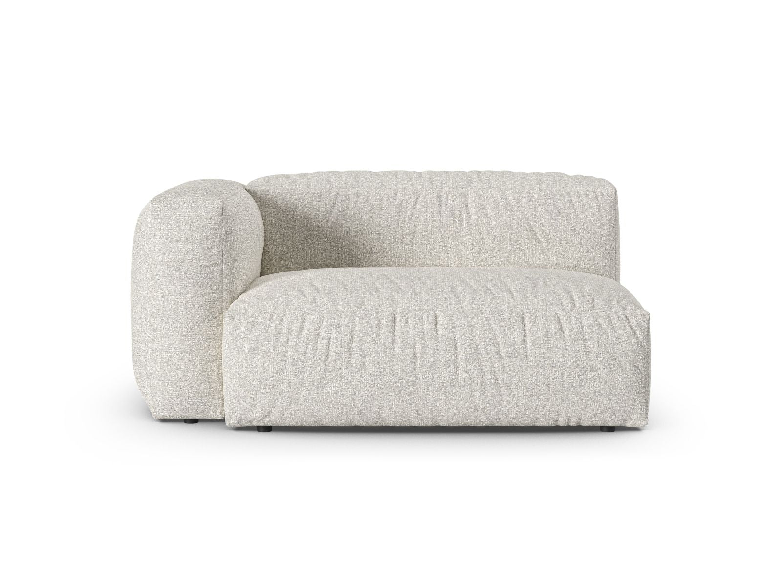 Doppelsitz-Sofa links XL Martina in Grey Beige Melange-Monet präsentiert im Onlineshop von KAQTU Design AG. Modulares Sofa ist von Micadoni