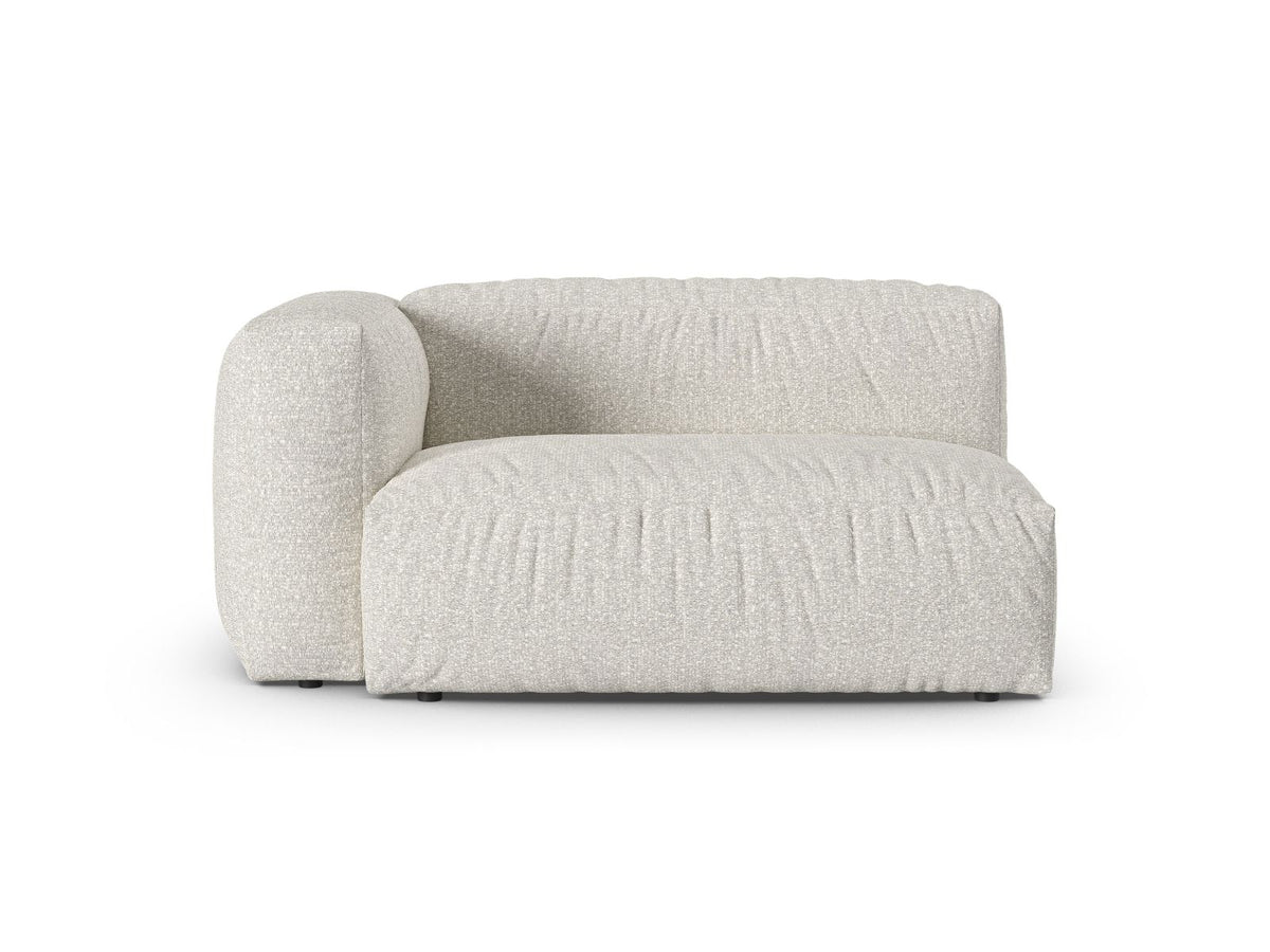 Doppelsitz-Sofa links XL Martina in Grey Beige Melange-Monet präsentiert im Onlineshop von KAQTU Design AG. Modulares Sofa ist von Micadoni