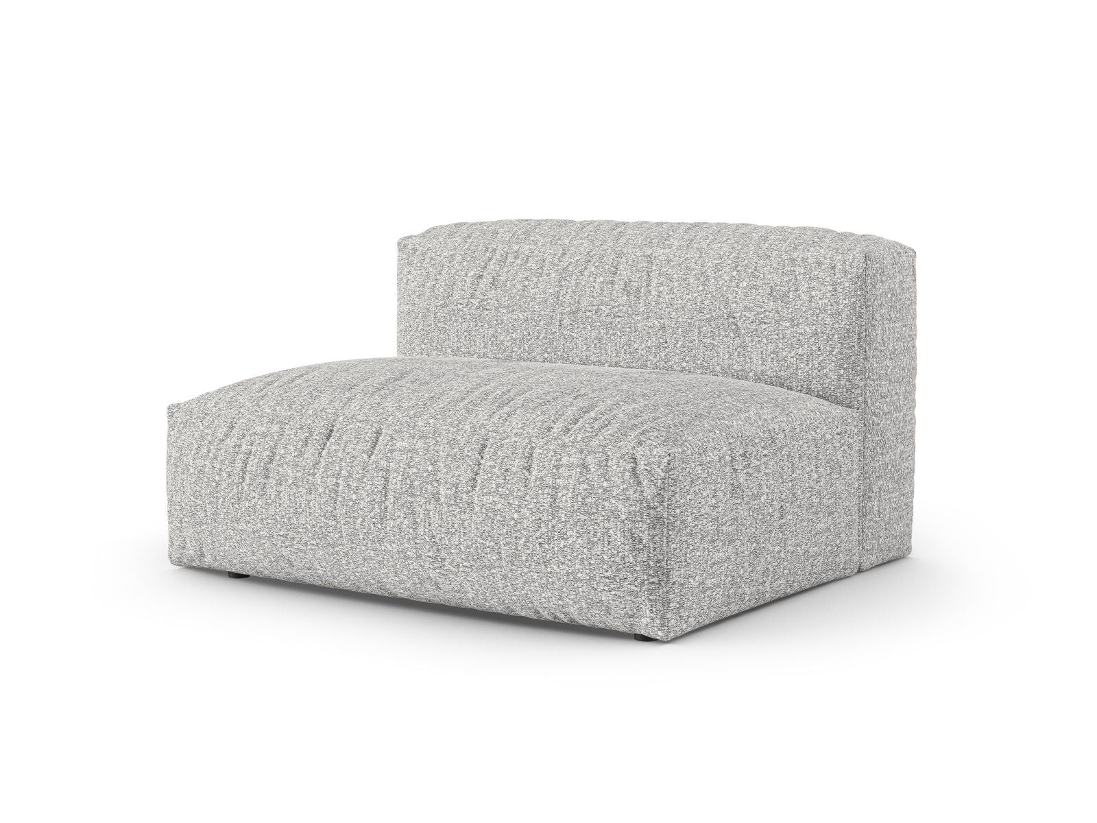 Elegantes XL Doppelsitz-Sofa links Martina in Silver-Monet, ideal für stilvolle Wohnräume. Modulares Design von Micadoni.