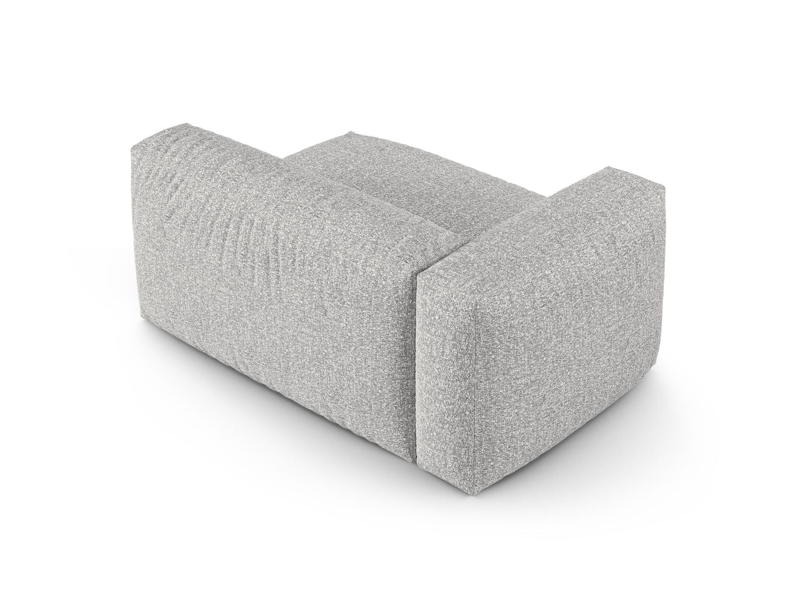 Elegantes XL Doppelsitz-Sofa links Martina in Silver-Monet, ideal für stilvolle und komfortable Wohnräume. Modulares Design von Micadoni.