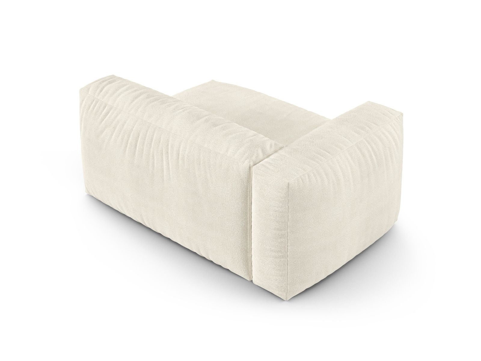 Elegantes XL Doppelsitz-Sofa links Martina in Ivory-Monet, ideal für stilvolle und einladende Wohnräume. Modulares Design von Micadoni.