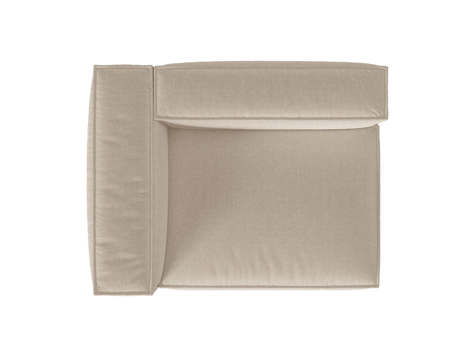 Nuria Modular Sofa links 2 Sitzer in Beige präsentiert im Onlineshop von KAQTU Design AG. Modulares Sofa ist von Micadoni