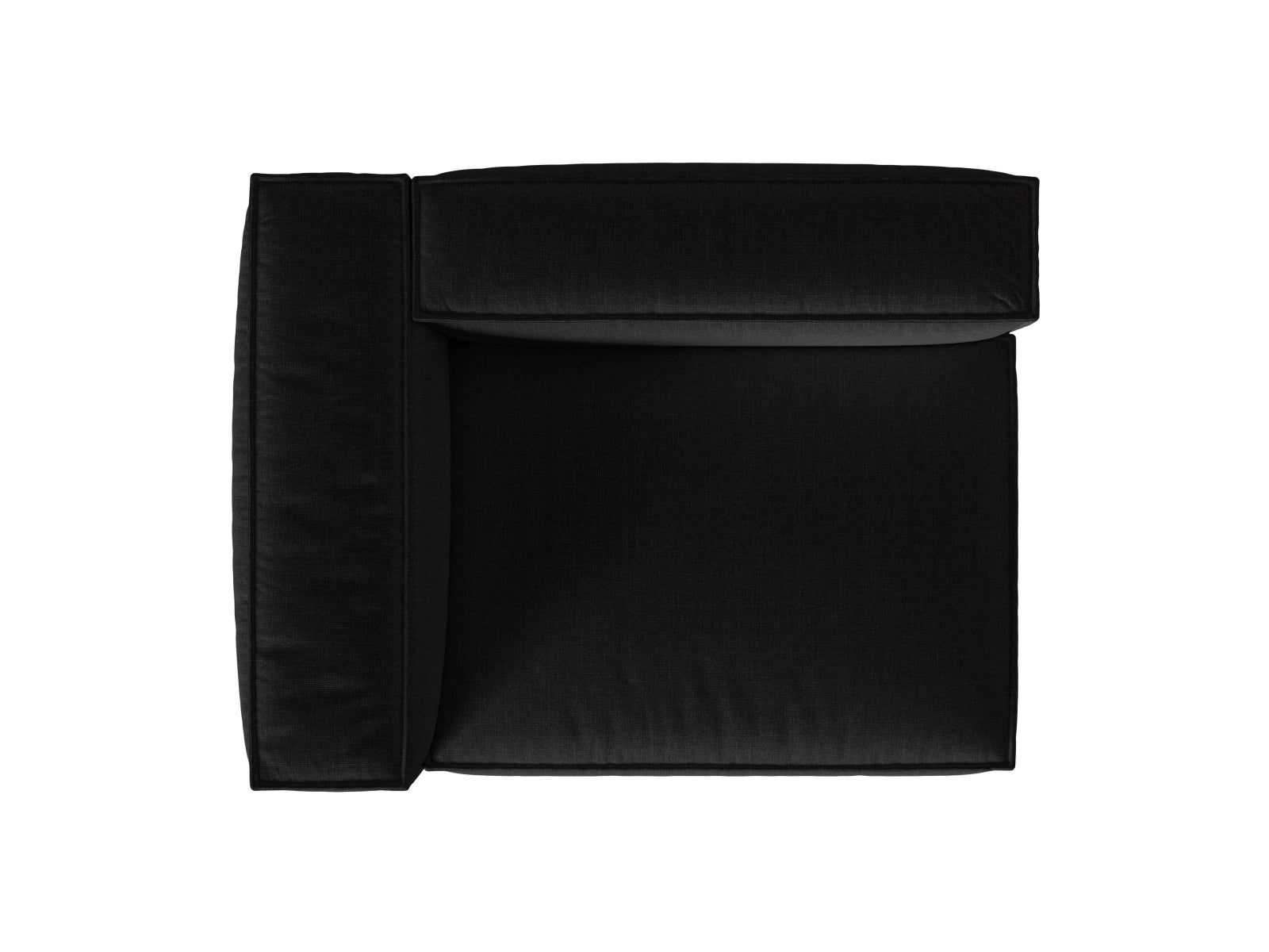 Nuria Modular Sofa links 2 Sitzer in Black präsentiert im Onlineshop von KAQTU Design AG. Modulares Sofa ist von Micadoni