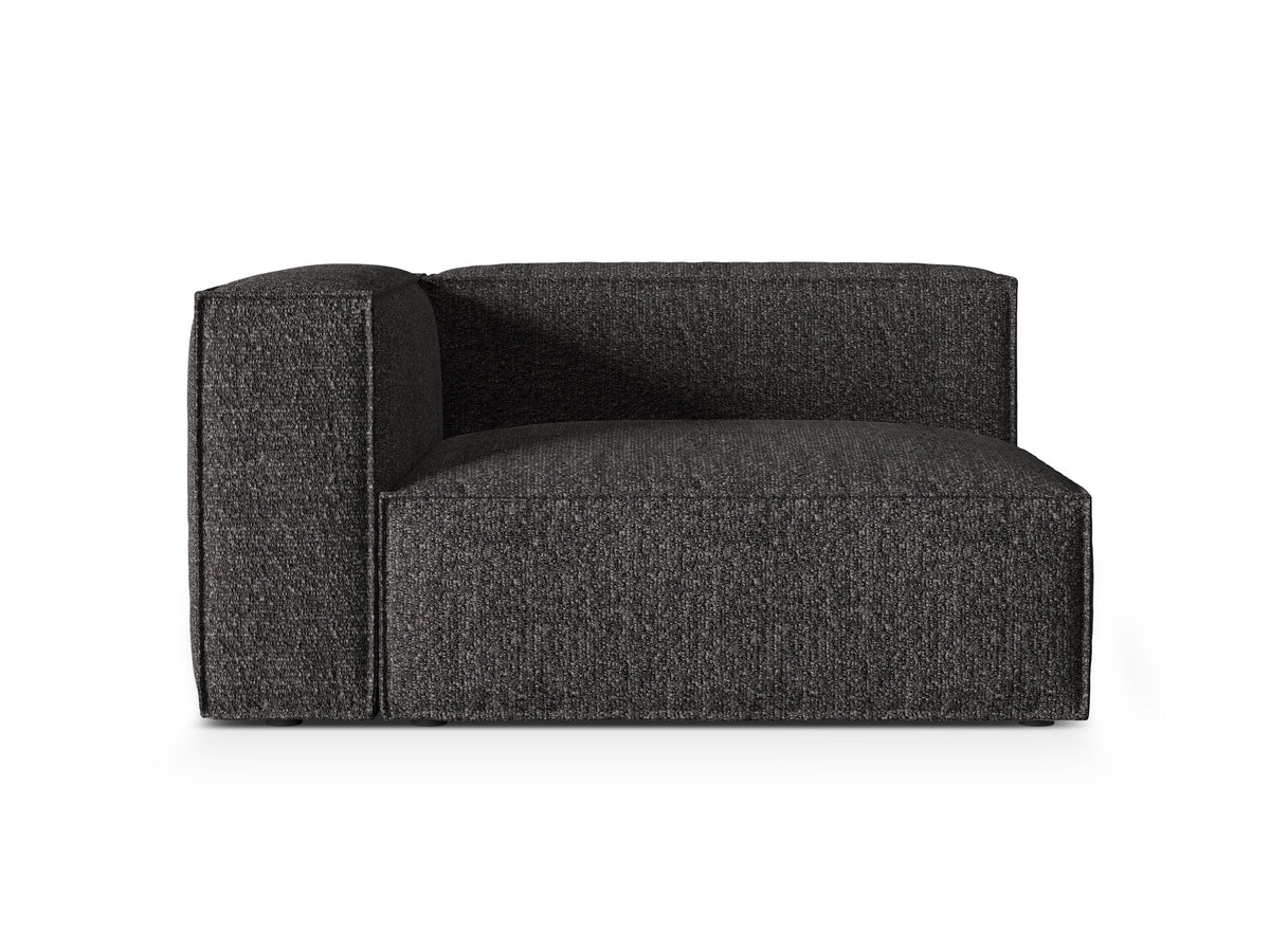 Nuria Boucle Modular Sofa links 2 Sitzer in Anthracite-Monet präsentiert im Onlineshop von KAQTU Design AG. Modulares Sofa ist von Micadoni