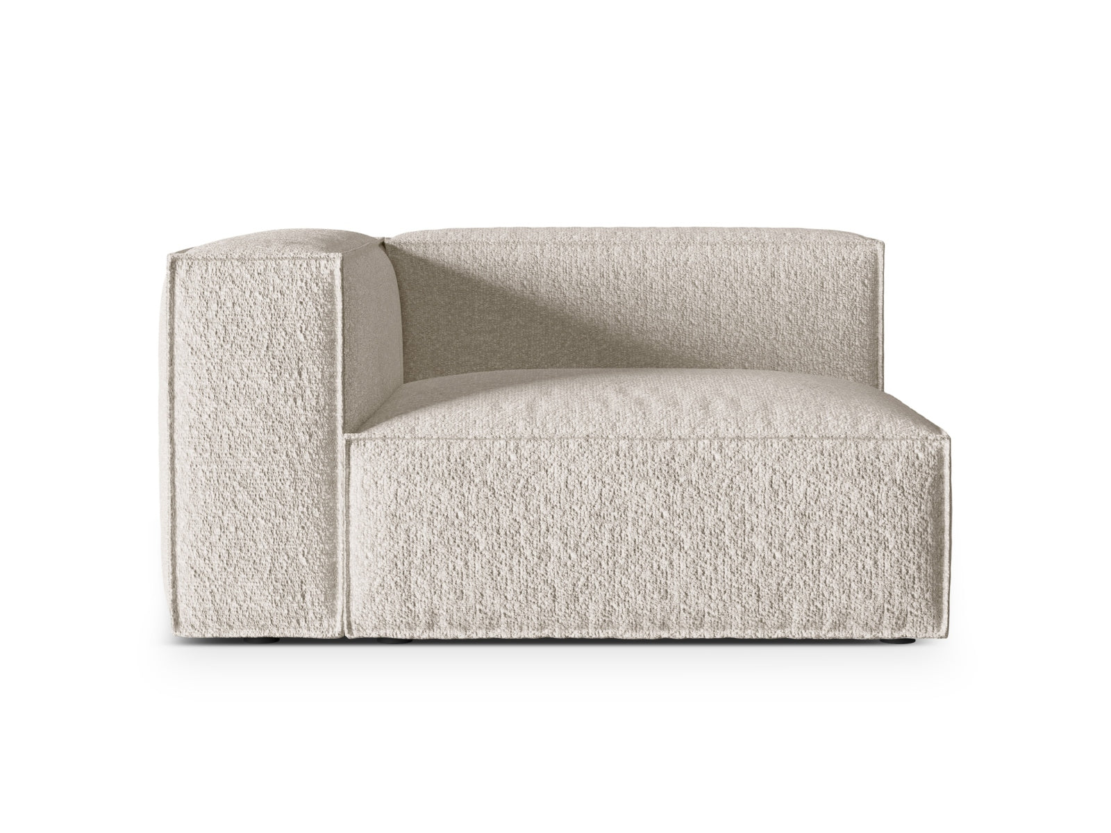 Nuria Boucle Modular Sofa links 2 Sitzer in Beige präsentiert im Onlineshop von KAQTU Design AG.  ist von Micadoni