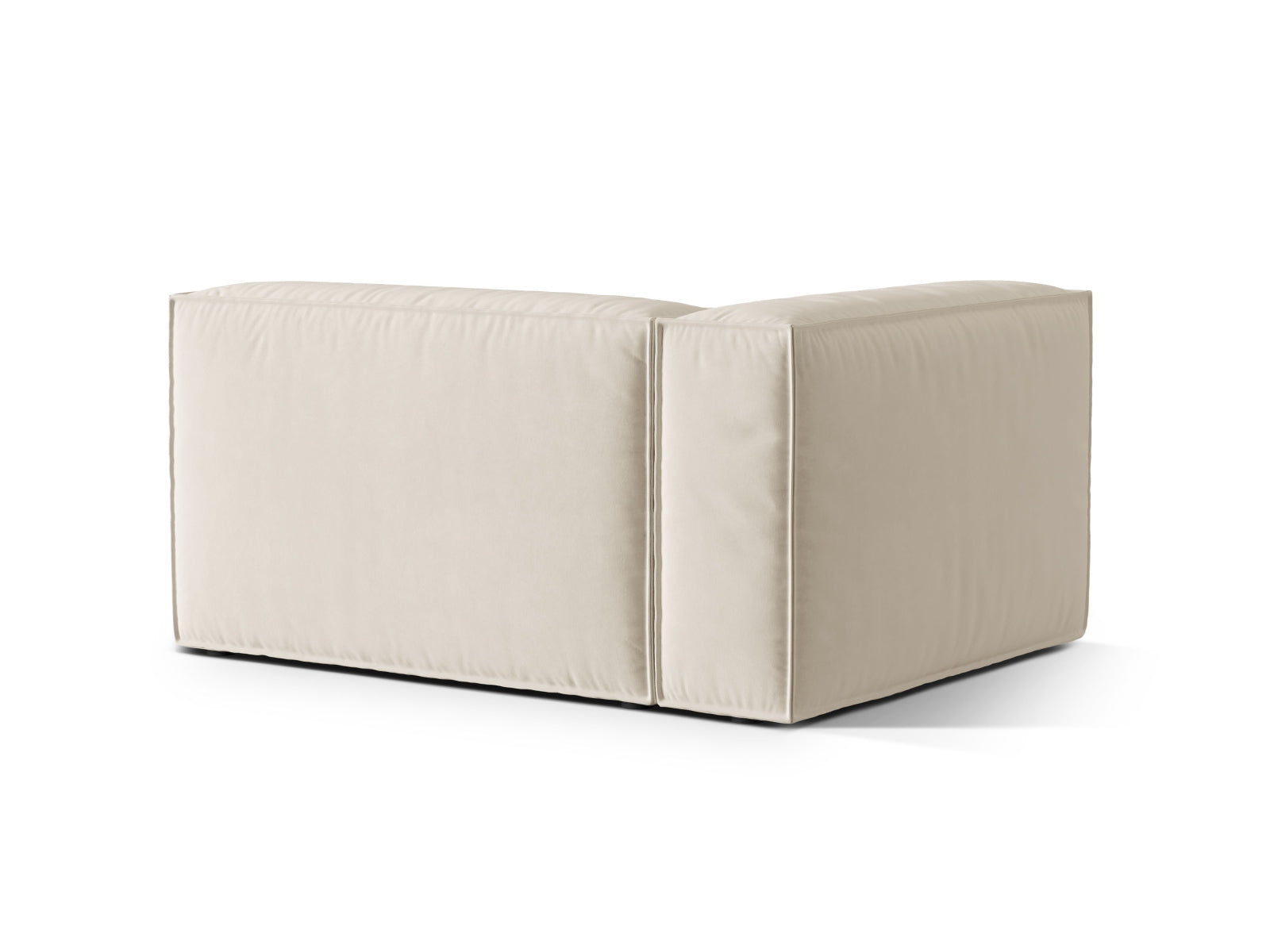 Nuria Velour links Modular Sofa 2 Sitzer in Beige präsentiert im Onlineshop von KAQTU Design AG. Modulares Sofa ist von Micadoni
