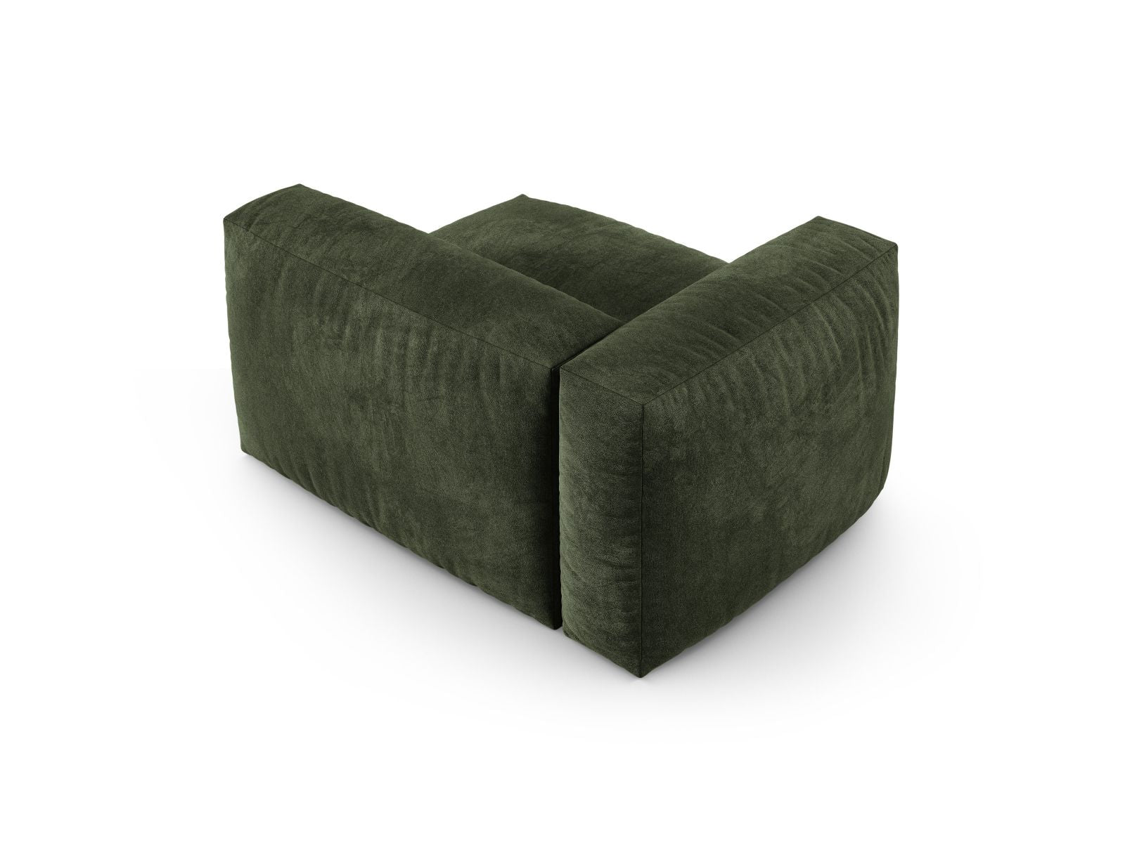 Elegantes 1-Sitzer Sofa Martina Wide XL links in Green-Vogue, ideal für stilvolle Wohnräume und gemütliche Auszeiten.
