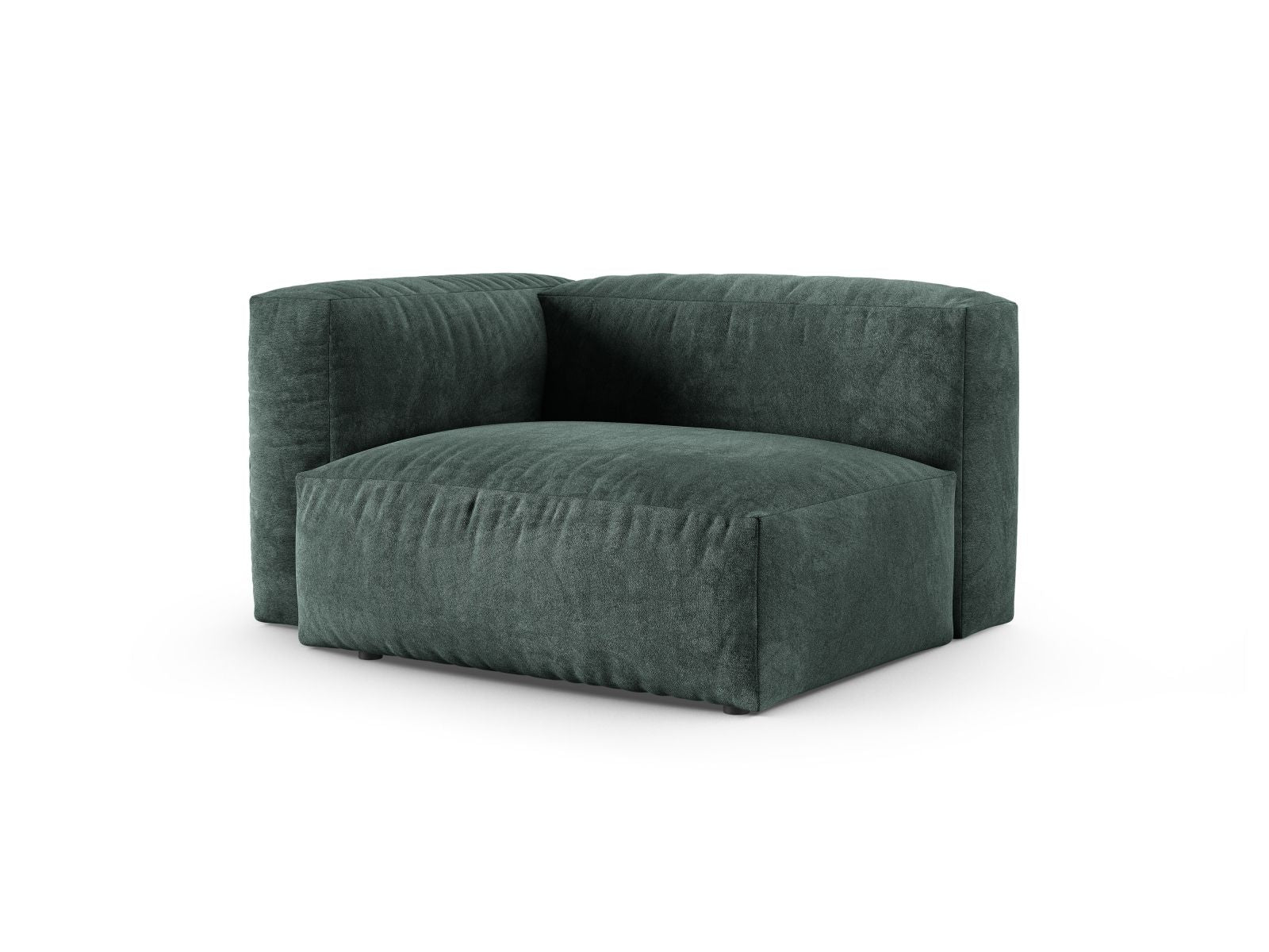 Elegantes 1-Sitzer Sofa Martina Wide XL in Petrol-Vogue, ideal für stilvolle Wohnräume. Modulares Design von Micadoni.
