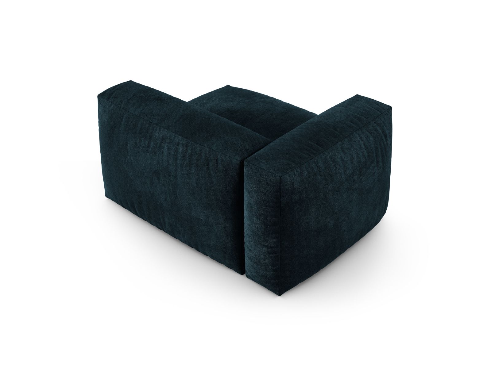 Elegantes 1-Sitzer Sofa Martina Wide XL links in trendigem Petrol, ideal für kreative Raumgestaltungen. Hochwertige Verarbeitung von Micadoni.