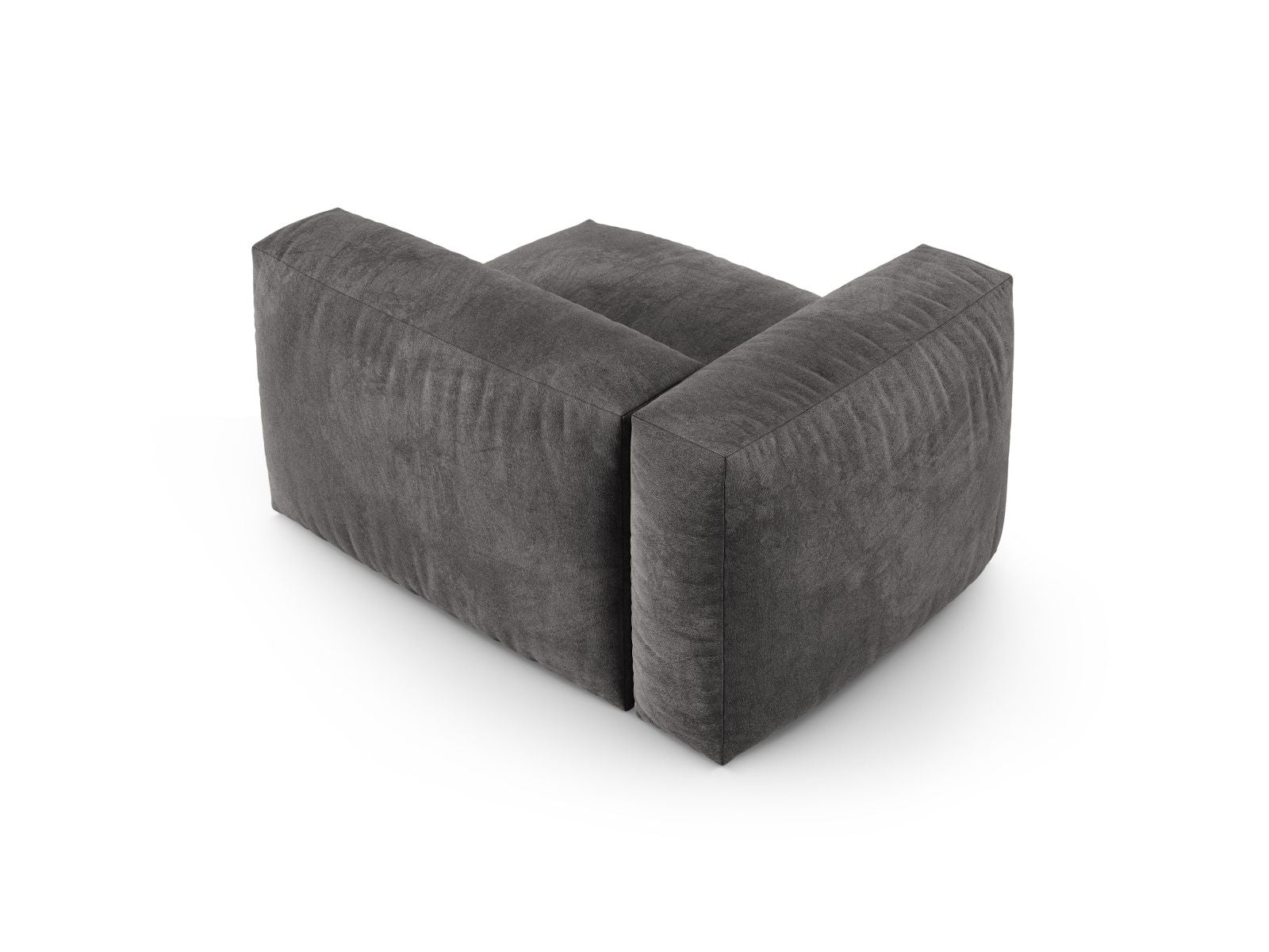 Elegantes 1-Sitzer Sofa Martina Wide XL links in zeitgemäßem Grau, ideal für stilvolle Wohnräume und entspannte Momente.