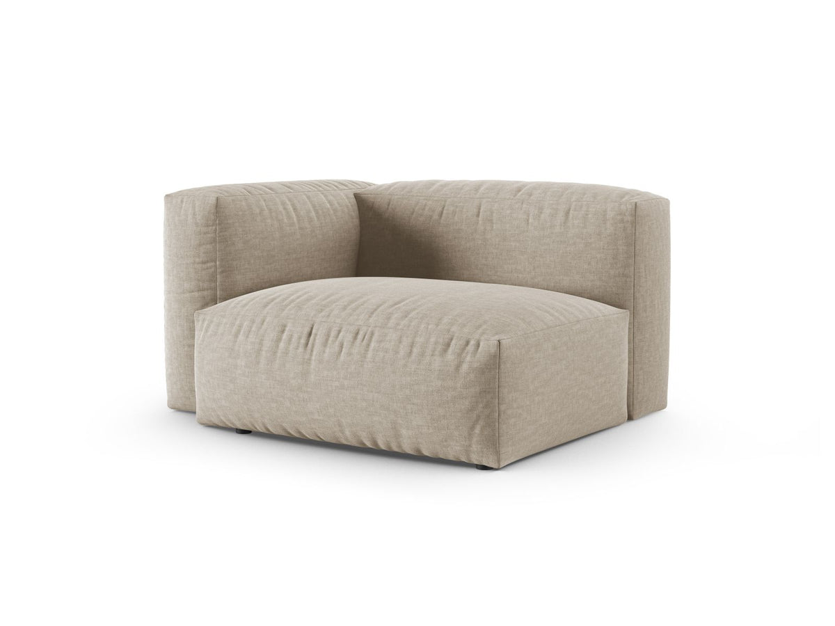 1-Sitzer Sofa Martina Wide XL links in Light Beige-Boston präsentiert im Onlineshop von KAQTU Design AG. Modulares Sofa ist von Micadoni