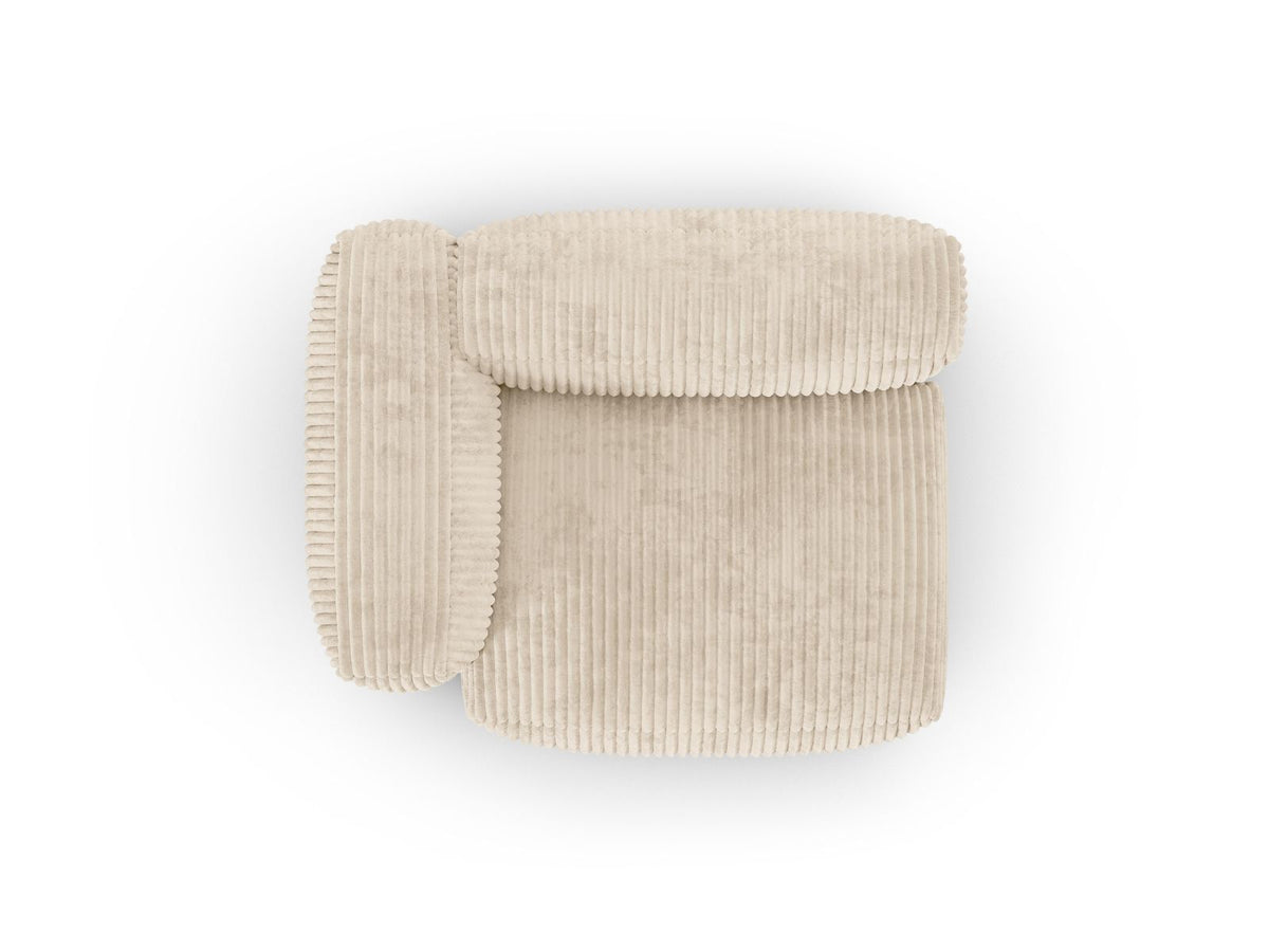 1-Sitzer Sofa Martina Wide XL links in Light Beige-Tilia präsentiert im Onlineshop von KAQTU Design AG. Modulares Sofa ist von Micadoni