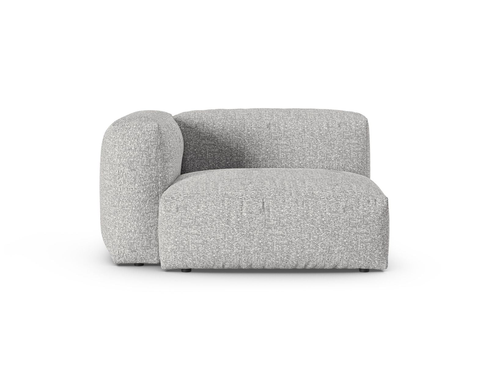 1-Sitzer Sofa Martina Wide XL links in Silver-Monet präsentiert im Onlineshop von KAQTU Design AG. Modulares Sofa ist von Micadoni