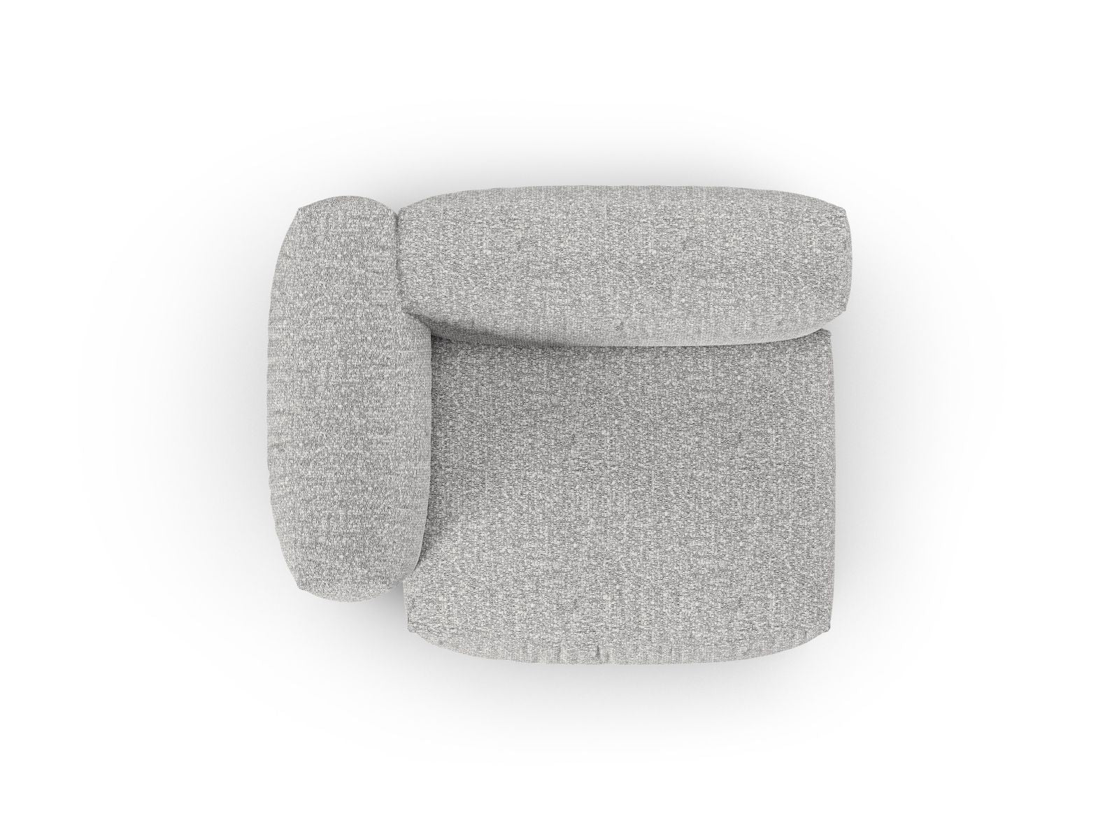 Stylisches 1-Sitzer Sofa Martina Wide XL links in zeitgemäßem Silver-Monet, perfekt für individuelle Wohnräume und geschmackvolle Einrichtung.