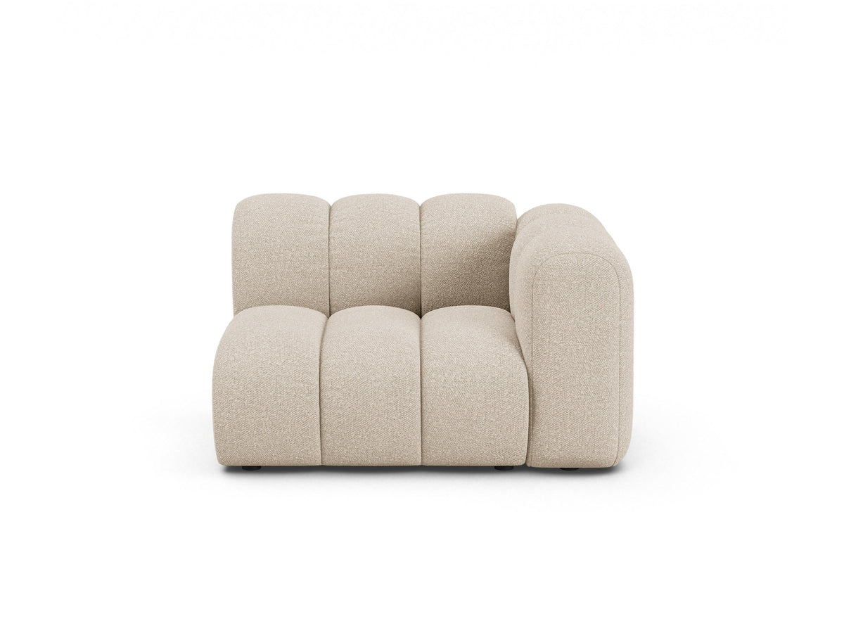 Lupine Boucle Modul rechts 1 Sitzer in Beige-Baloo präsentiert im Onlineshop von KAQTU Design AG. Modulares Sofa ist von Micadoni