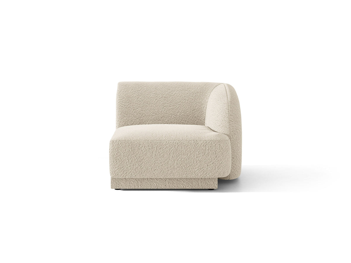 Miley Boucle Modul rechts 1 Sitzer in Beige-Baloo präsentiert im Onlineshop von KAQTU Design AG. Modulares Sofa ist von Micadoni