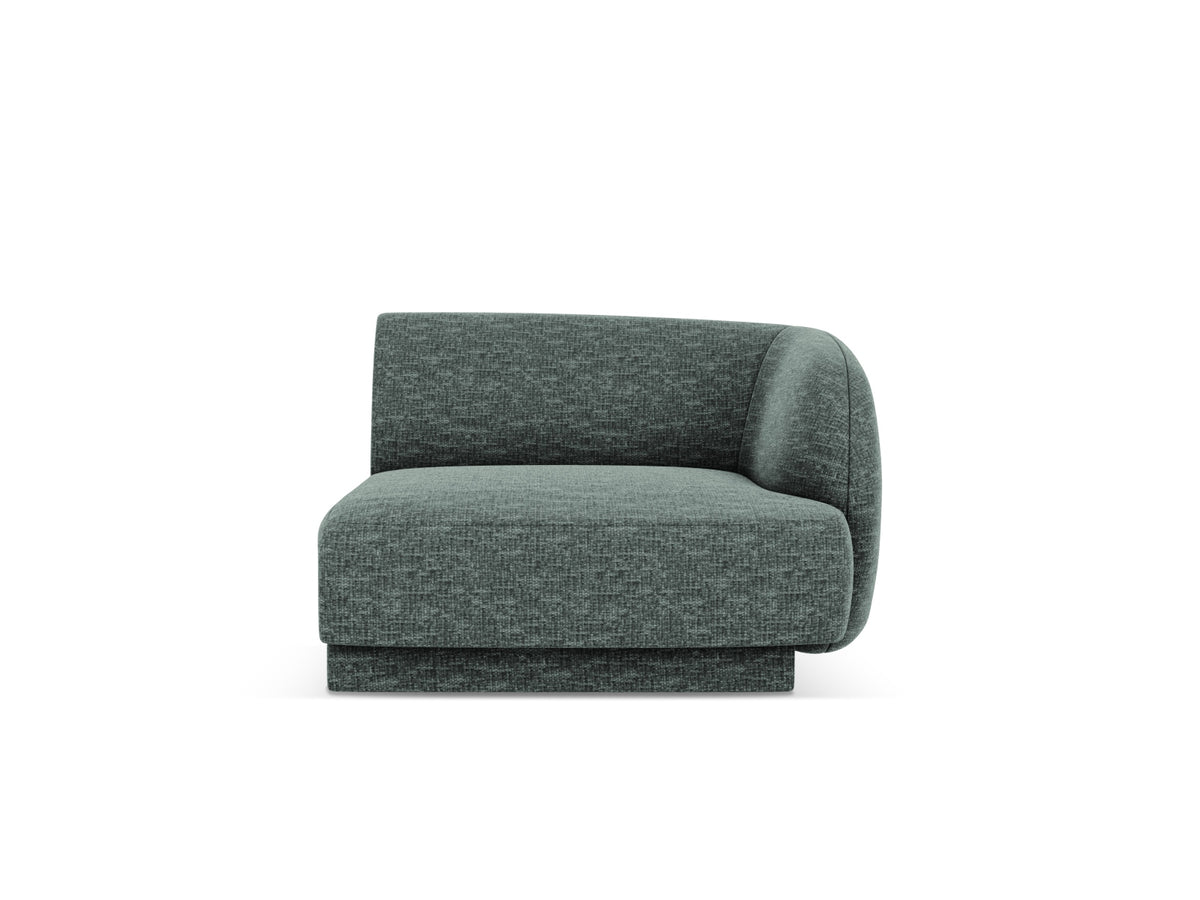 Miley Modul rechts 1 Sitzer in Petrol-Haga präsentiert im Onlineshop von KAQTU Design AG. Modulares Sofa ist von Micadoni
