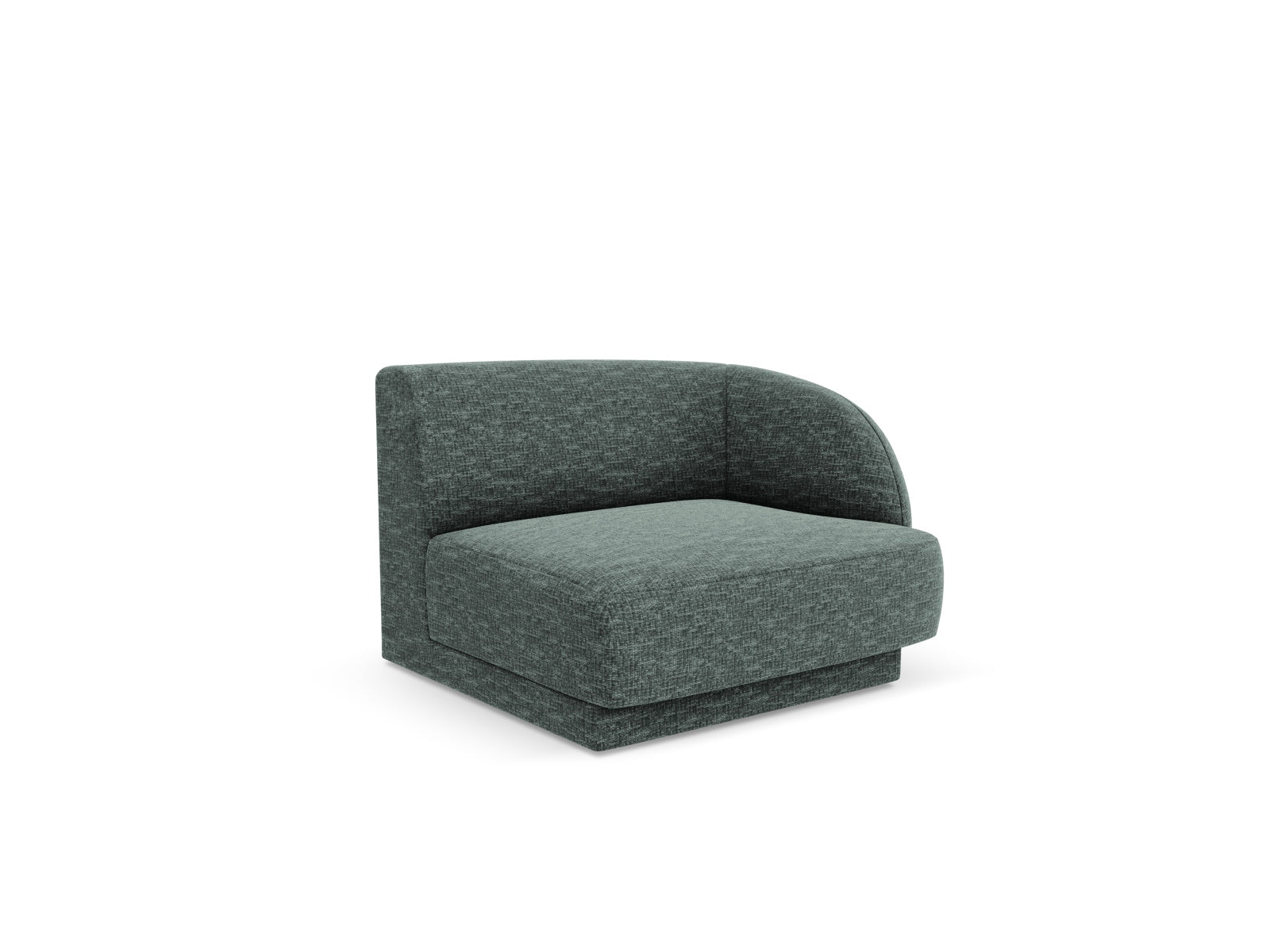 Miley Modul rechts 1 Sitzer in Petrol präsentiert im Onlineshop von KAQTU Design AG. Modulares Sofa ist von Micadoni