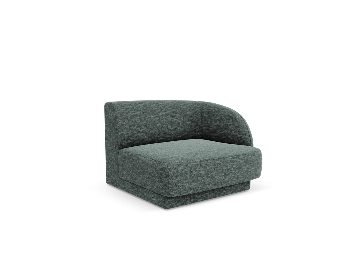 Miley Modul rechts 1 Sitzer in Petrol-Haga präsentiert im Onlineshop von KAQTU Design AG. Modulares Sofa ist von Micadoni