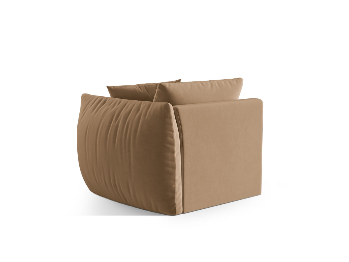 Chris Velour Modul rechts 1 Sitzer in Sand-Casino präsentiert im Onlineshop von KAQTU Design AG. Modulares Sofa ist von Micadoni