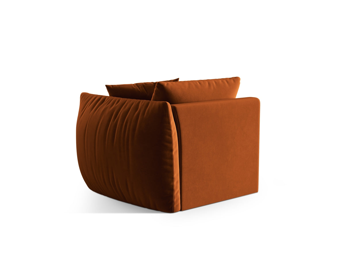 Chris Velour Modul rechts 1 Sitzer in Terracotta-Casino präsentiert im Onlineshop von KAQTU Design AG. Modulares Sofa ist von Micadoni