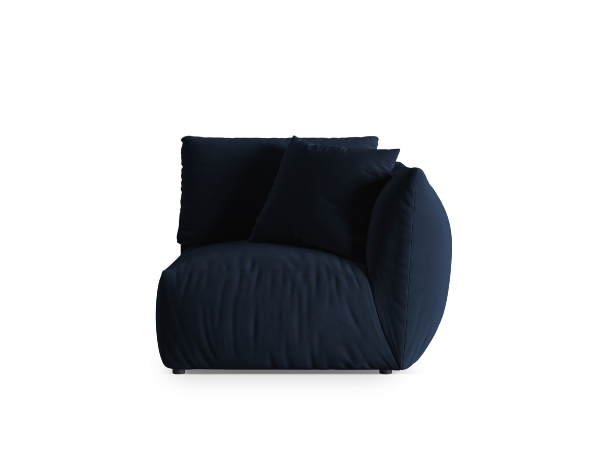 Chris Velour Modul rechts 1 Sitzer in Royal Blue-Casino präsentiert im Onlineshop von KAQTU Design AG. Modulares Sofa ist von Micadoni